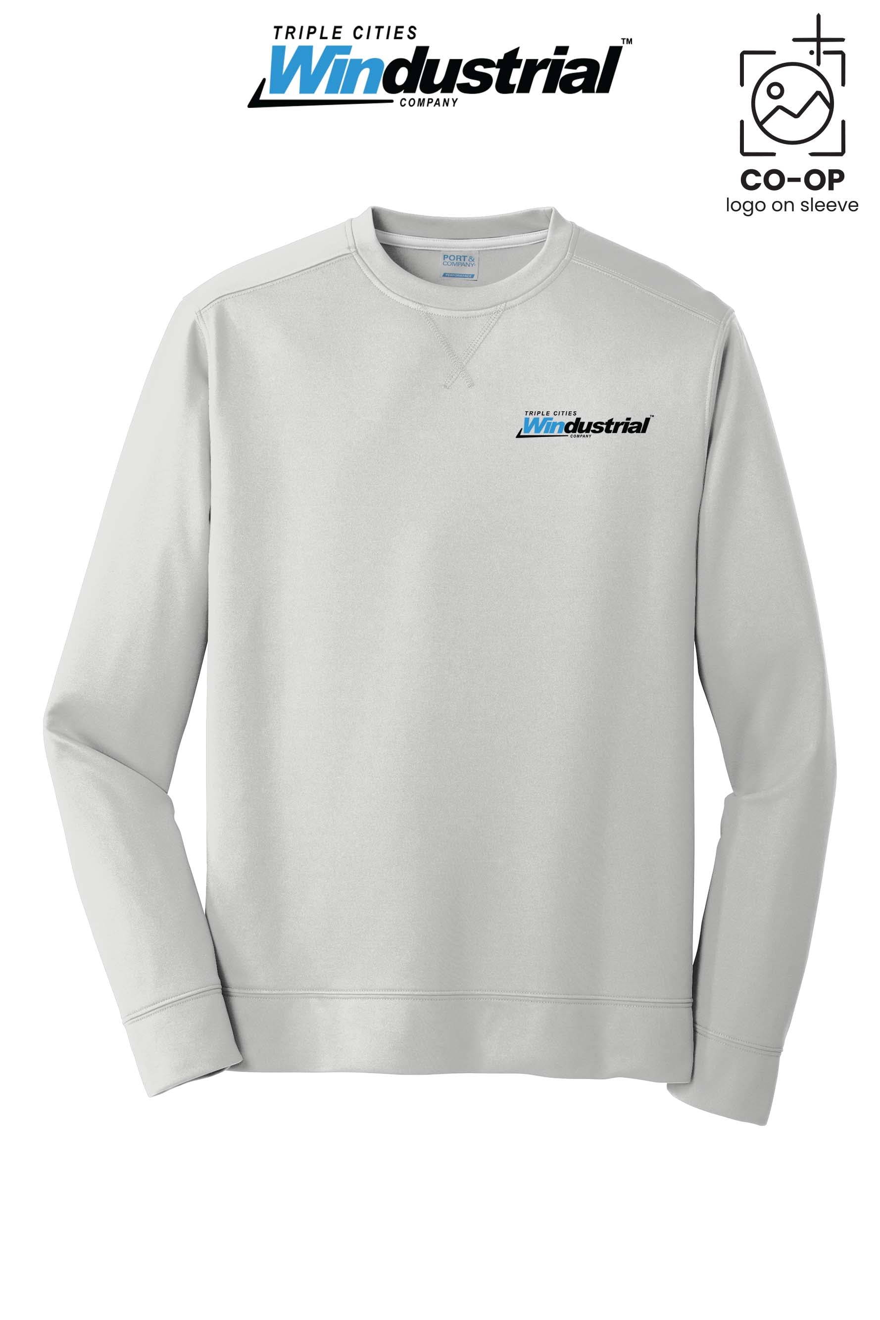 Port & Co™ Performance Fleece Crewneck Sweatshirt - Windustrial Triple Cities
