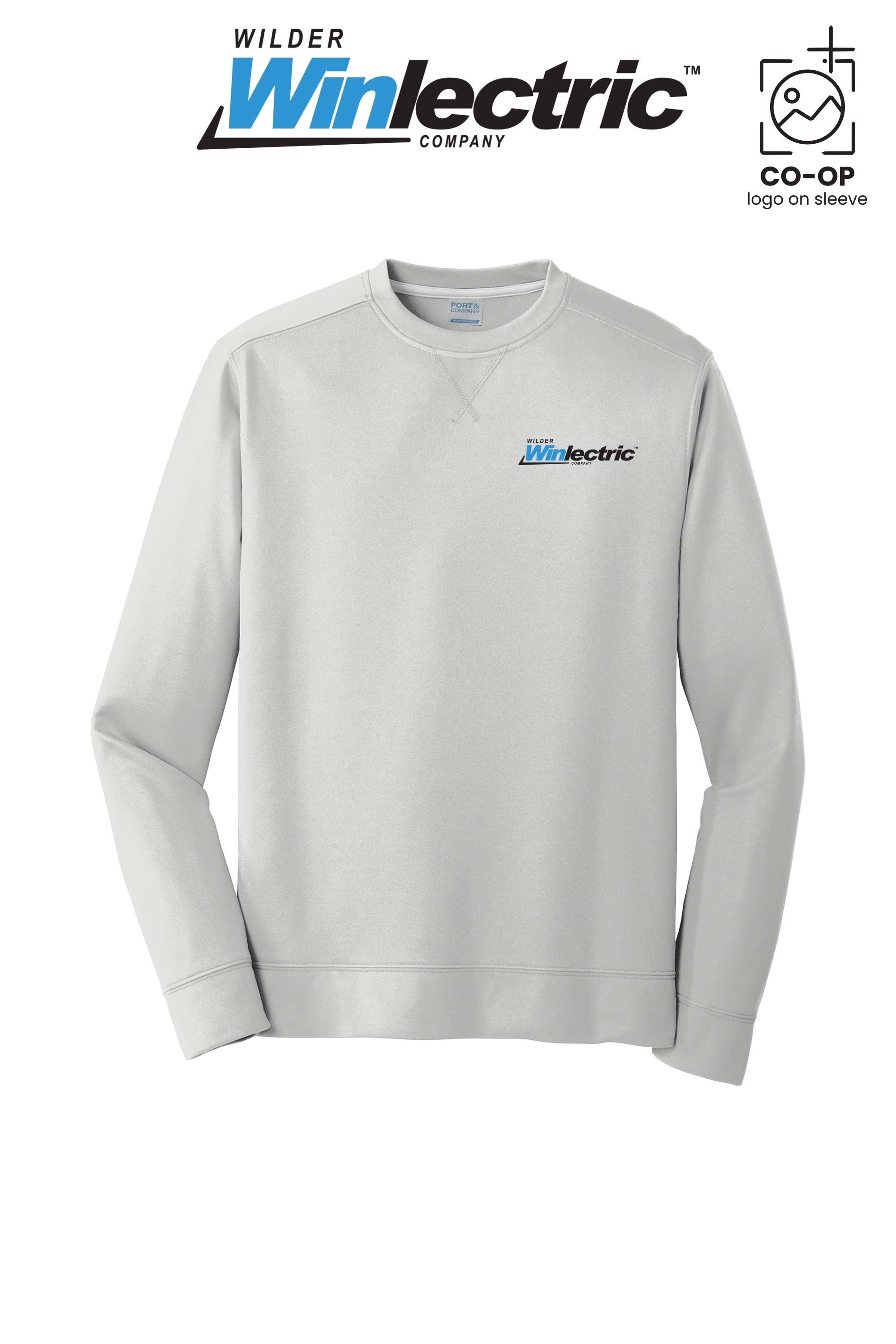 Port & Co™ Performance Fleece Crewneck Sweatshirt - Wilder Winlectric