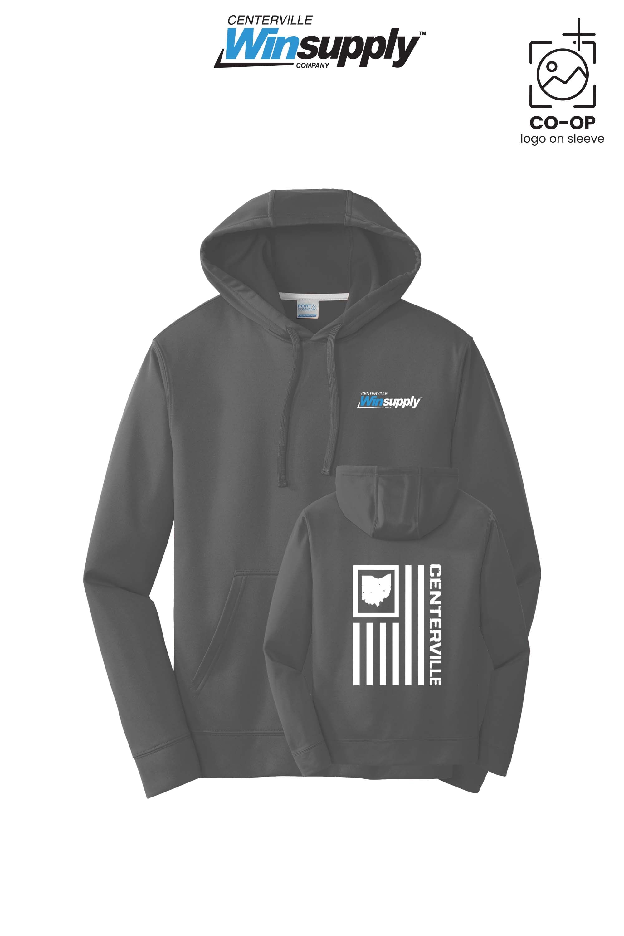 Port & Co™ Performance Fleece Pullover Hooded Sweatshirt - Winsupply Centerville OH