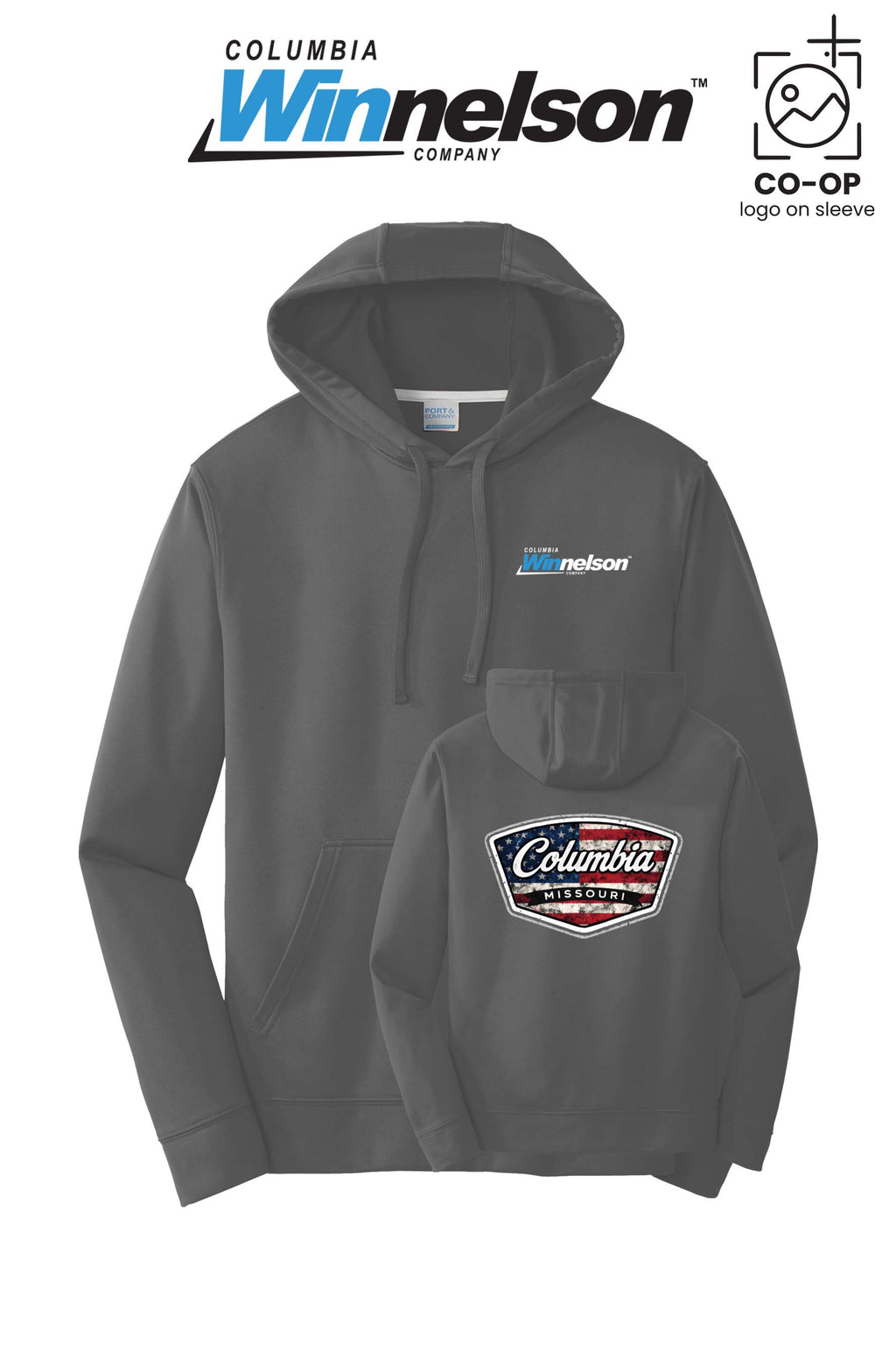 Port & Co™ Performance Fleece Pullover Hooded Sweatshirt - Columbia MO Winnelson