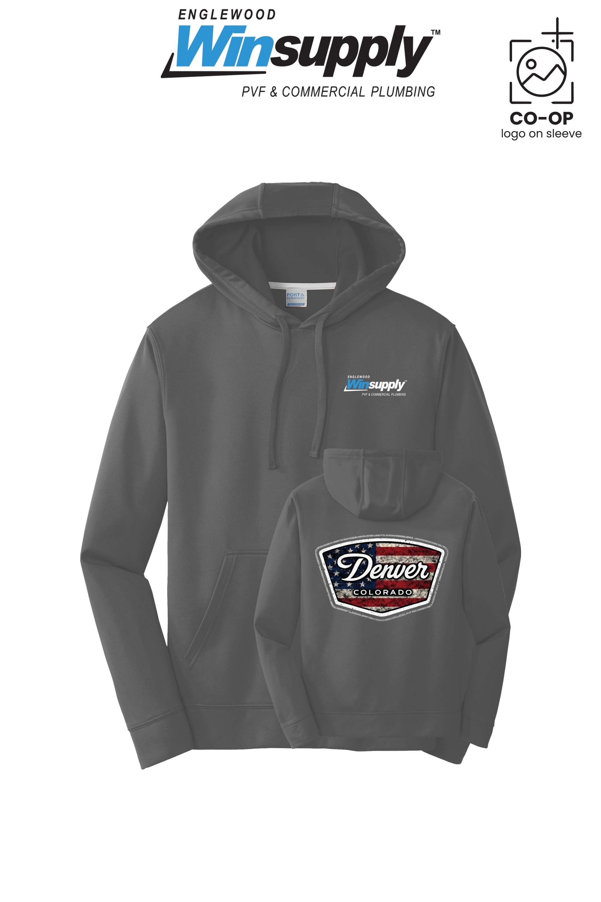 Port & Co™ Performance Fleece Pullover Hooded Sweatshirt - Englewood Winsupply
