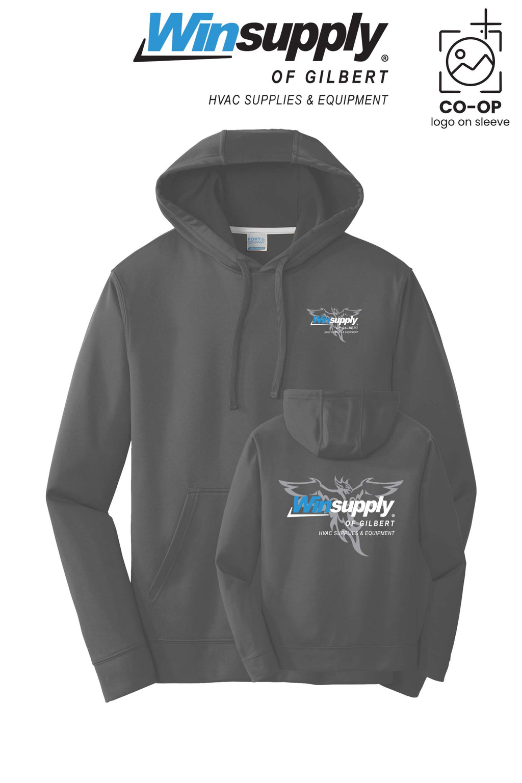 Port & Co™ Performance Fleece Pullover Hooded Sweatshirt - Winsupply of Gilbert