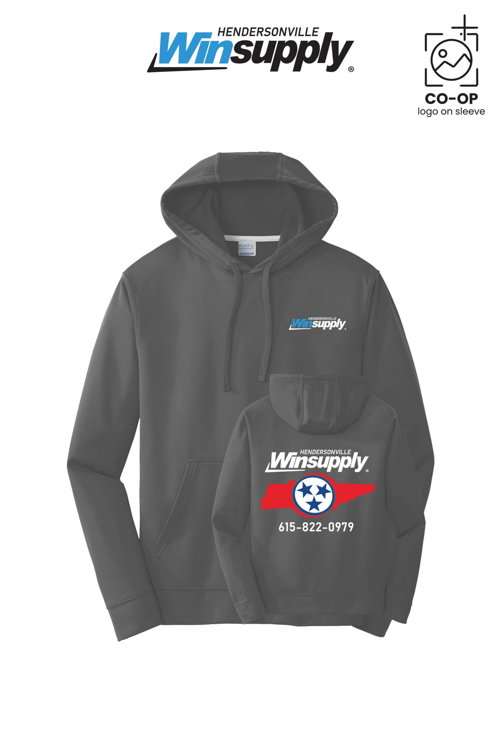 Port & Co™ Performance Fleece Pullover Hooded Sweatshirt - Winsupply of Hendersonville