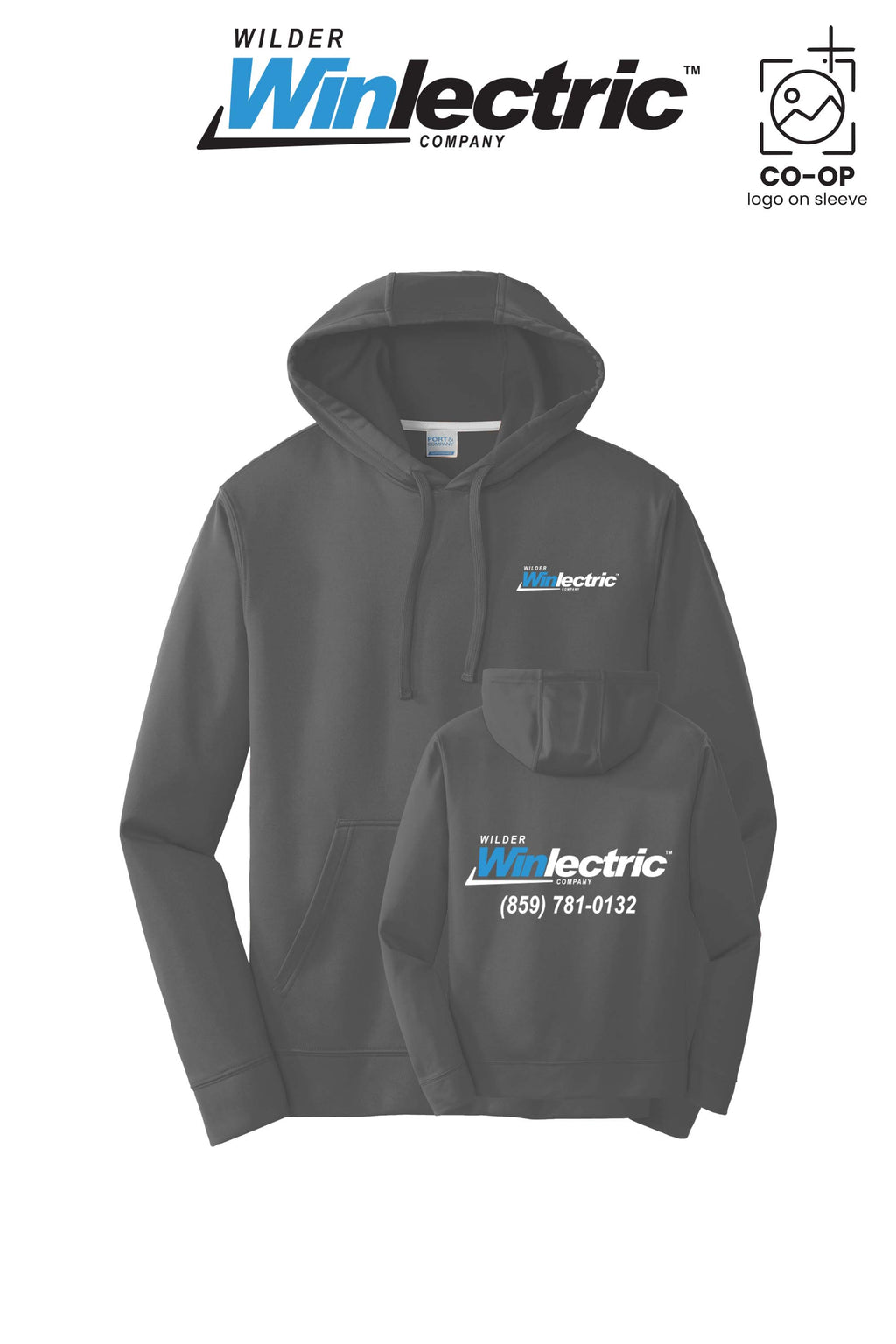 Port & Co™ Performance Fleece Pullover Hooded Sweatshirt - Wilder Winlectric