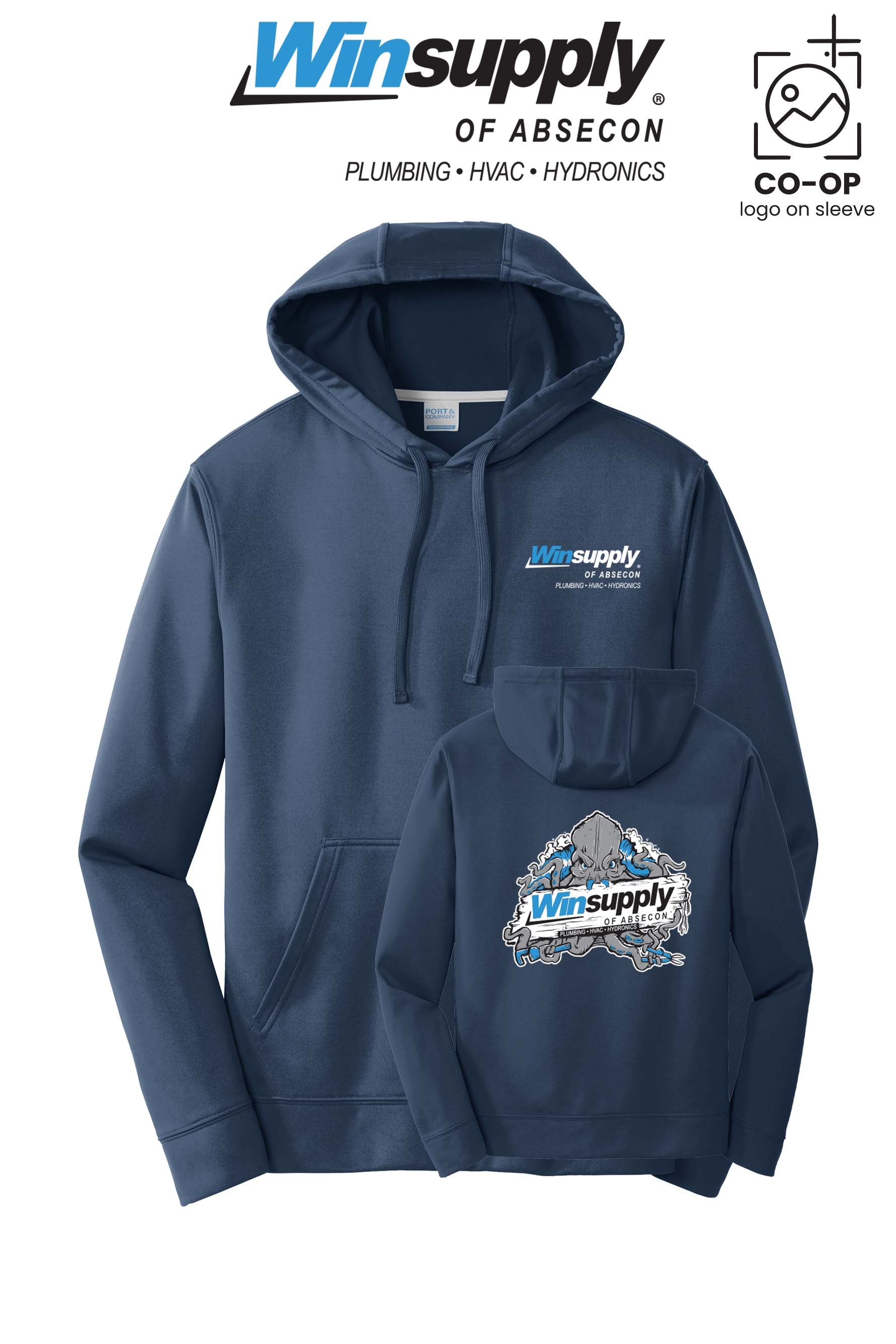 Port & Co™ Performance Fleece Pullover Hooded Sweatshirt - Winsupply of Absecon