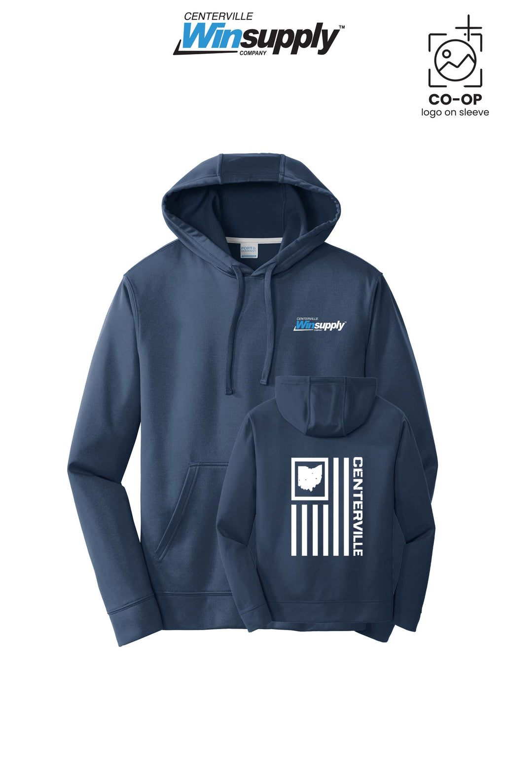 Port & Co™ Performance Fleece Pullover Hooded Sweatshirt - Winsupply Centerville OH