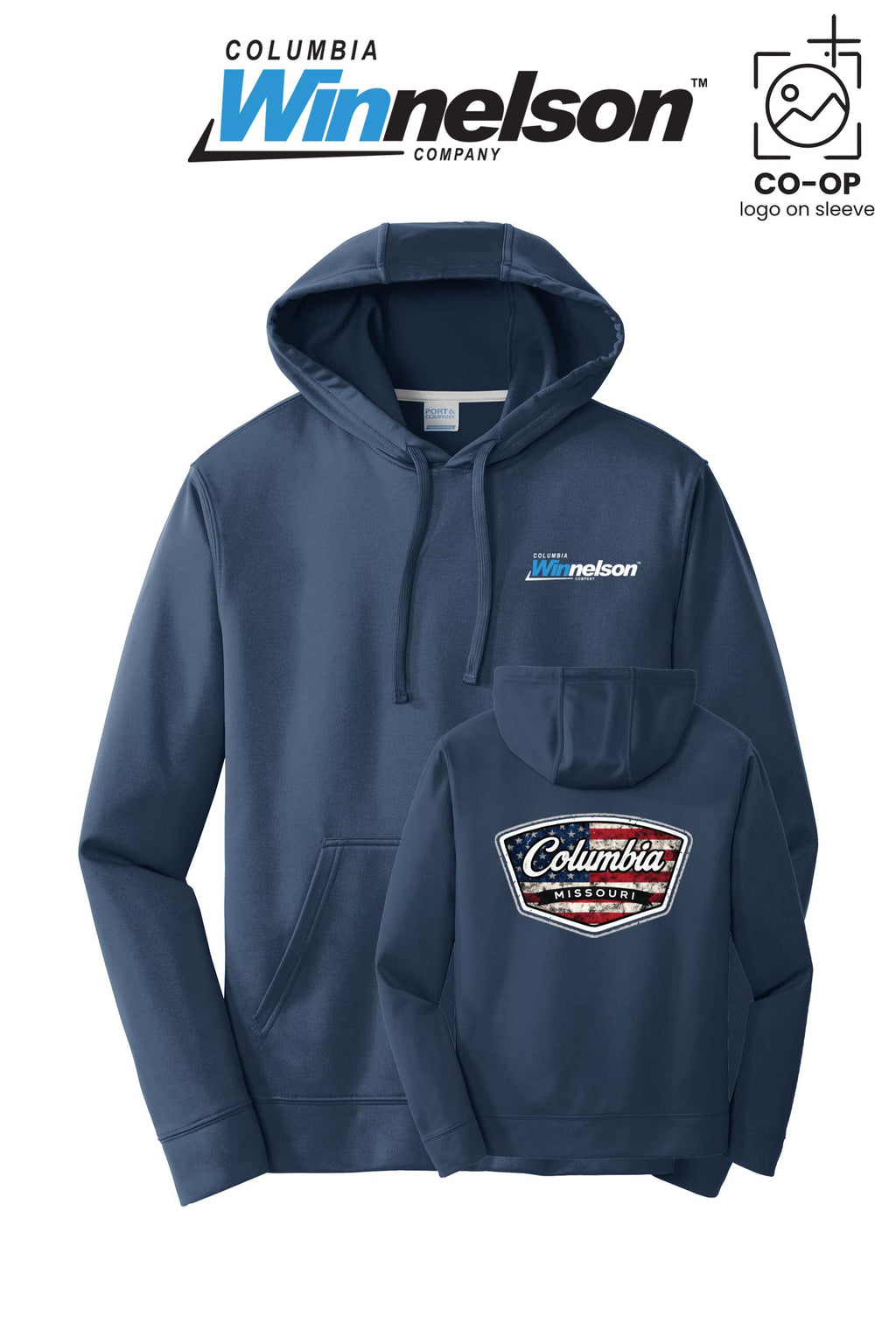 Port & Co™ Performance Fleece Pullover Hooded Sweatshirt - Columbia MO Winnelson