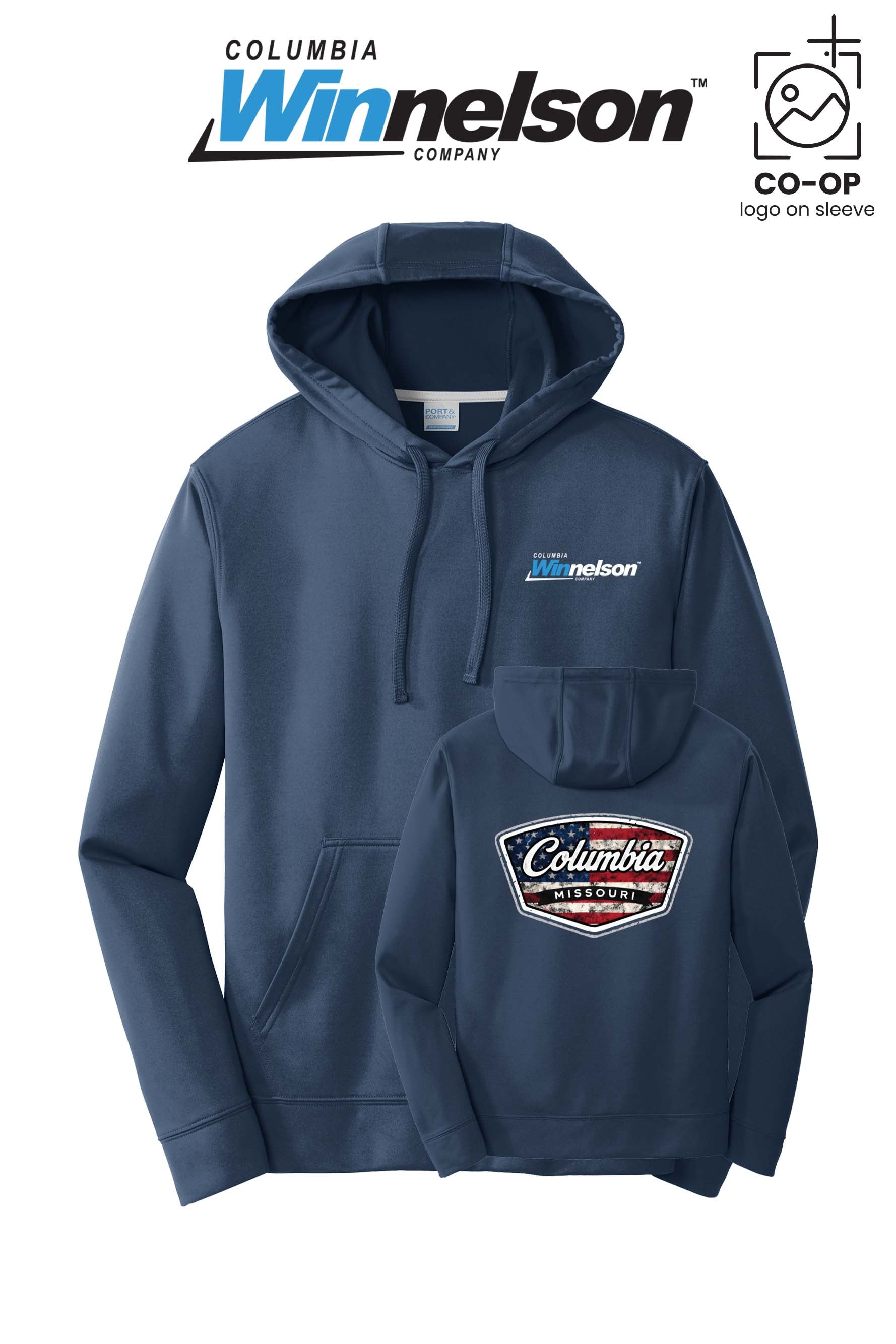 Port & Co™ Performance Fleece Pullover Hooded Sweatshirt - Columbia MO Winnelson