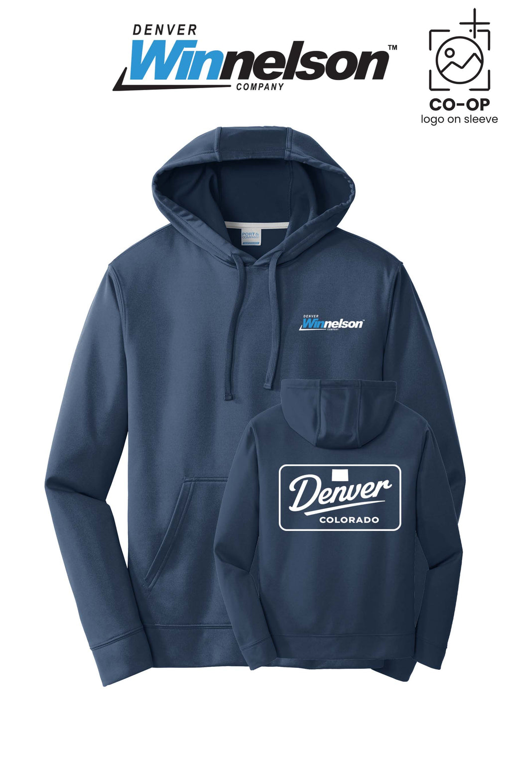 Port & Co™ Performance Fleece Pullover Hooded Sweatshirt - Denver Winnelson