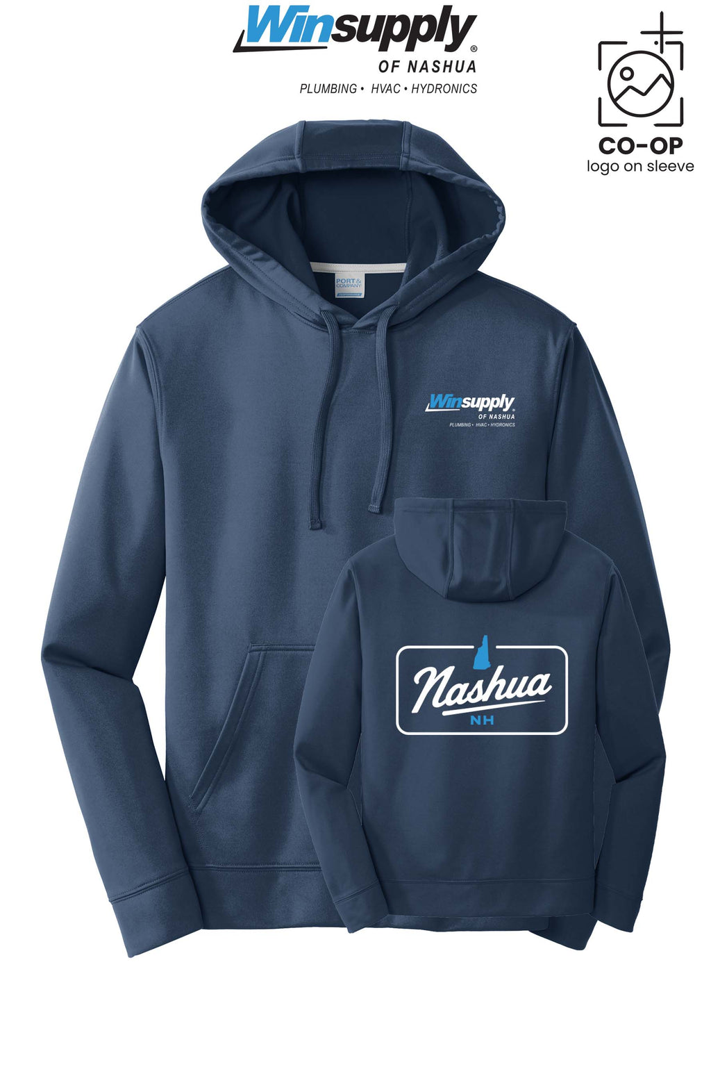 Port & Co™ Performance Fleece Pullover Hooded Sweatshirt - Winsupply of Nashua