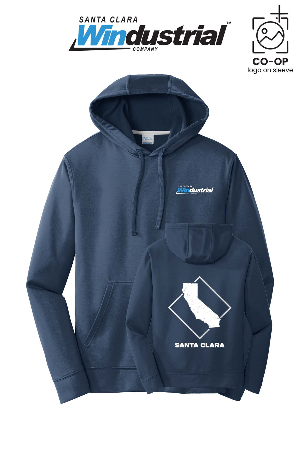 Port & Co™ Performance Fleece Pullover Hooded Sweatshirt - Santa Clara Windustrial