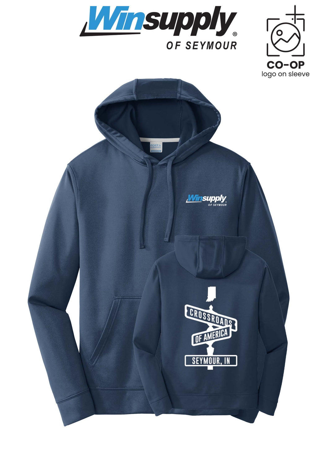 Port & Co™ Performance Fleece Pullover Hooded Sweatshirt - Winsupply of Seymour IN
