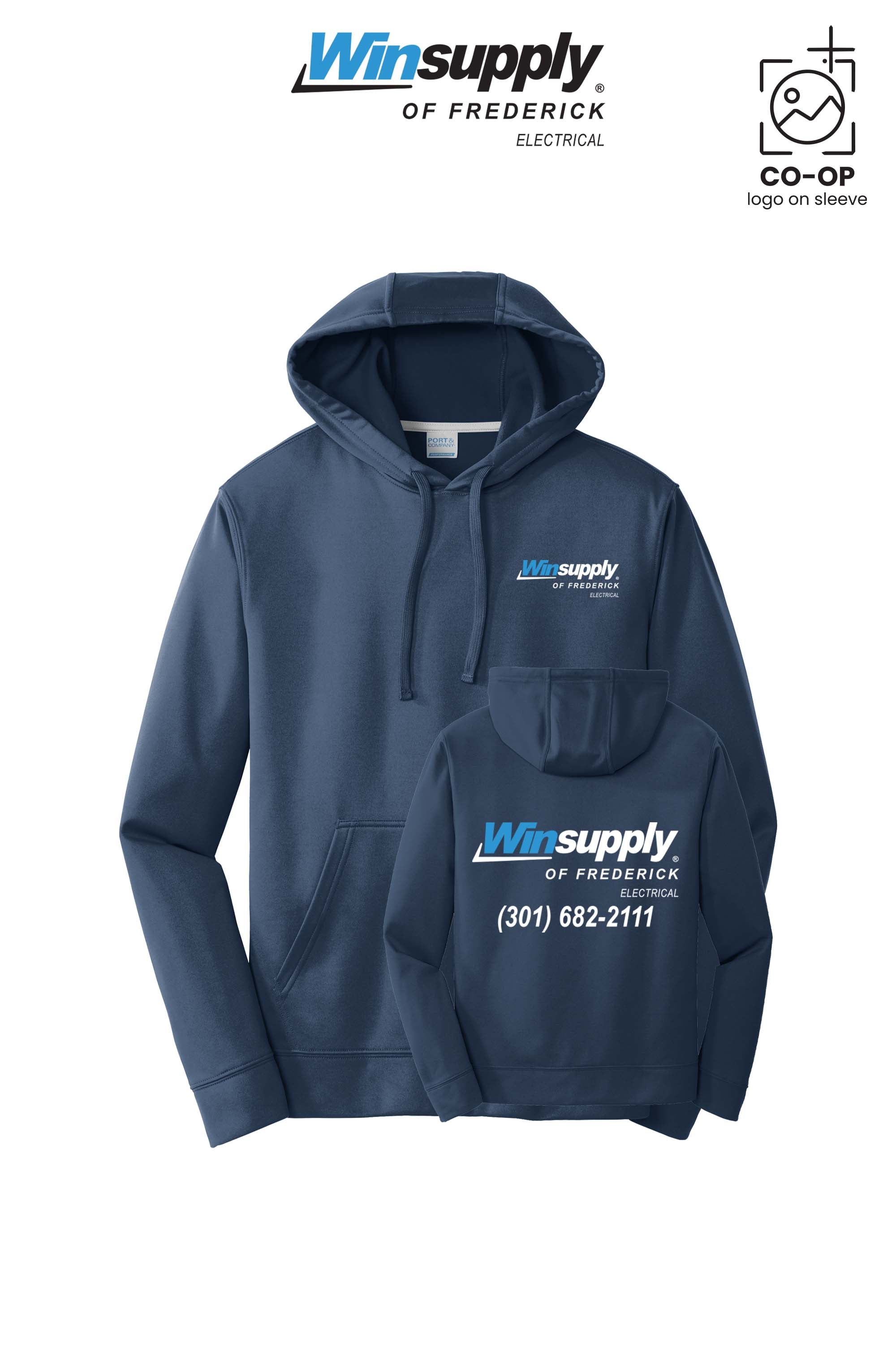 Port & Co™ Performance Fleece Pullover Hooded Sweatshirt - Winsupply of Frederick