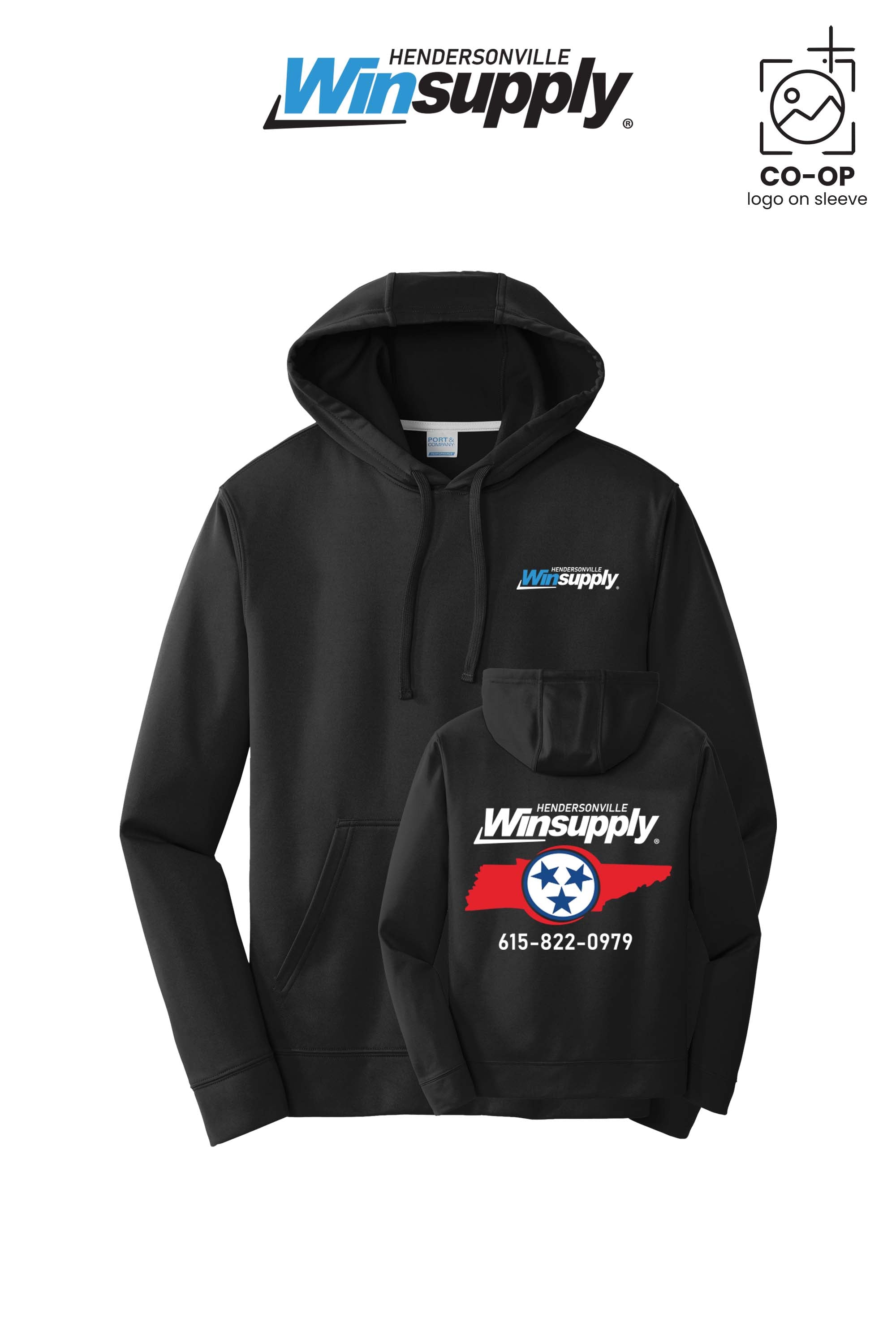 Port & Co™ Performance Fleece Pullover Hooded Sweatshirt - Winsupply of Hendersonville