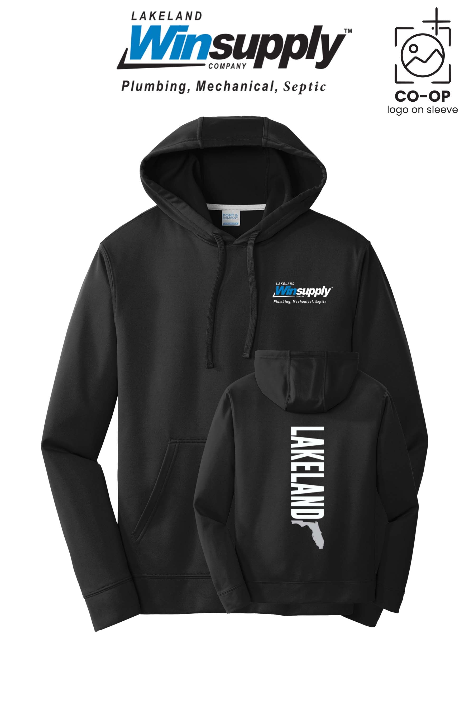 Port & Co™ Performance Fleece Pullover Hooded Sweatshirt - Lakeland Winsupply