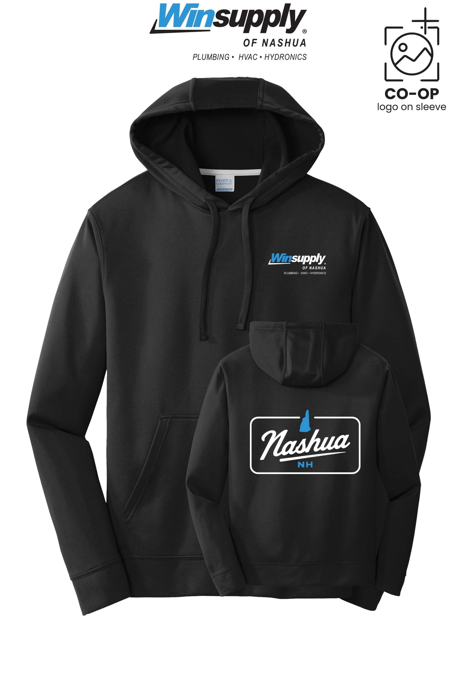 Port & Co™ Performance Fleece Pullover Hooded Sweatshirt - Winsupply of Nashua