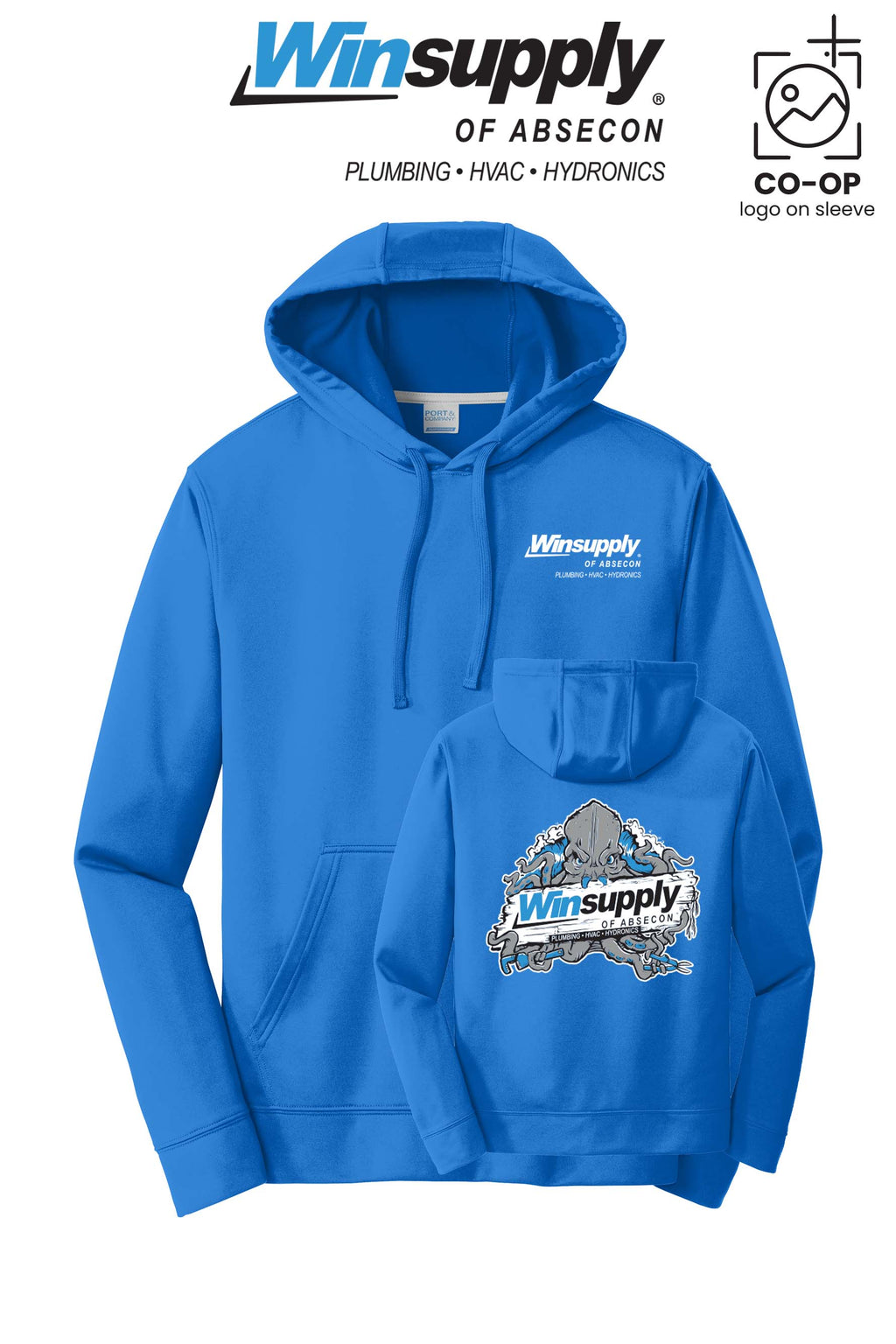 Port & Co™ Performance Fleece Pullover Hooded Sweatshirt - Winsupply of Absecon