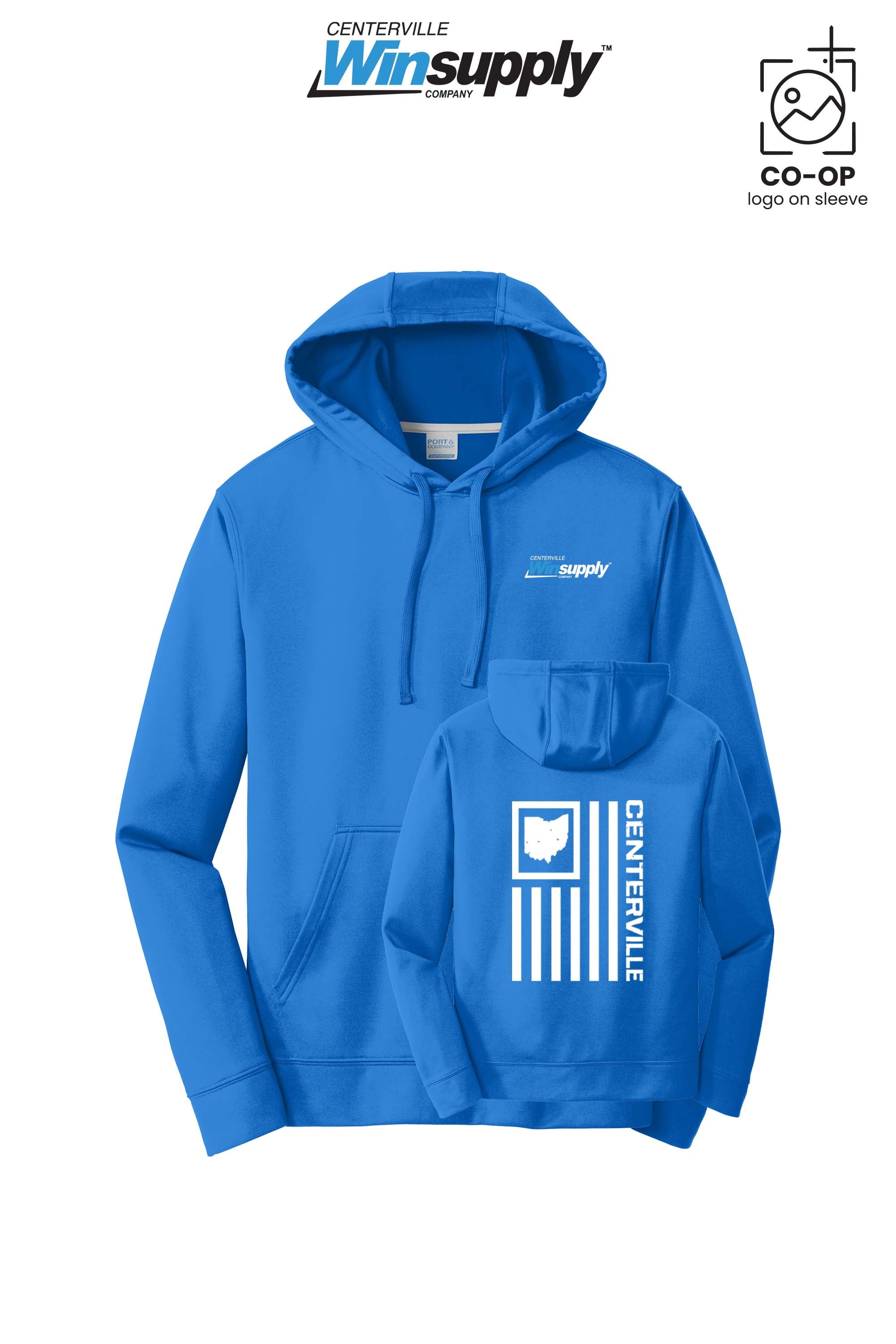 Port & Co™ Performance Fleece Pullover Hooded Sweatshirt - Winsupply Centerville OH