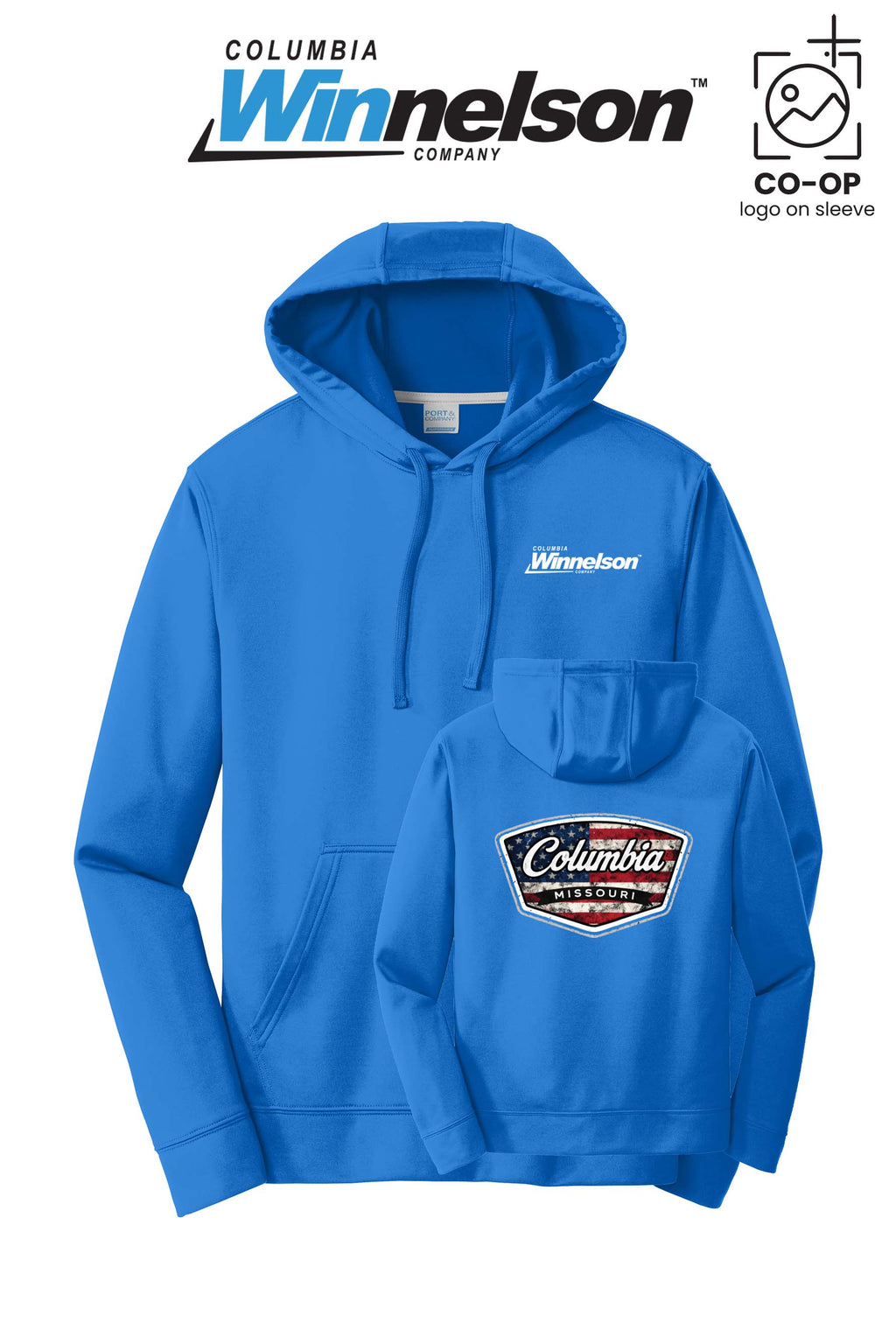 Port & Co™ Performance Fleece Pullover Hooded Sweatshirt - Columbia MO Winnelson
