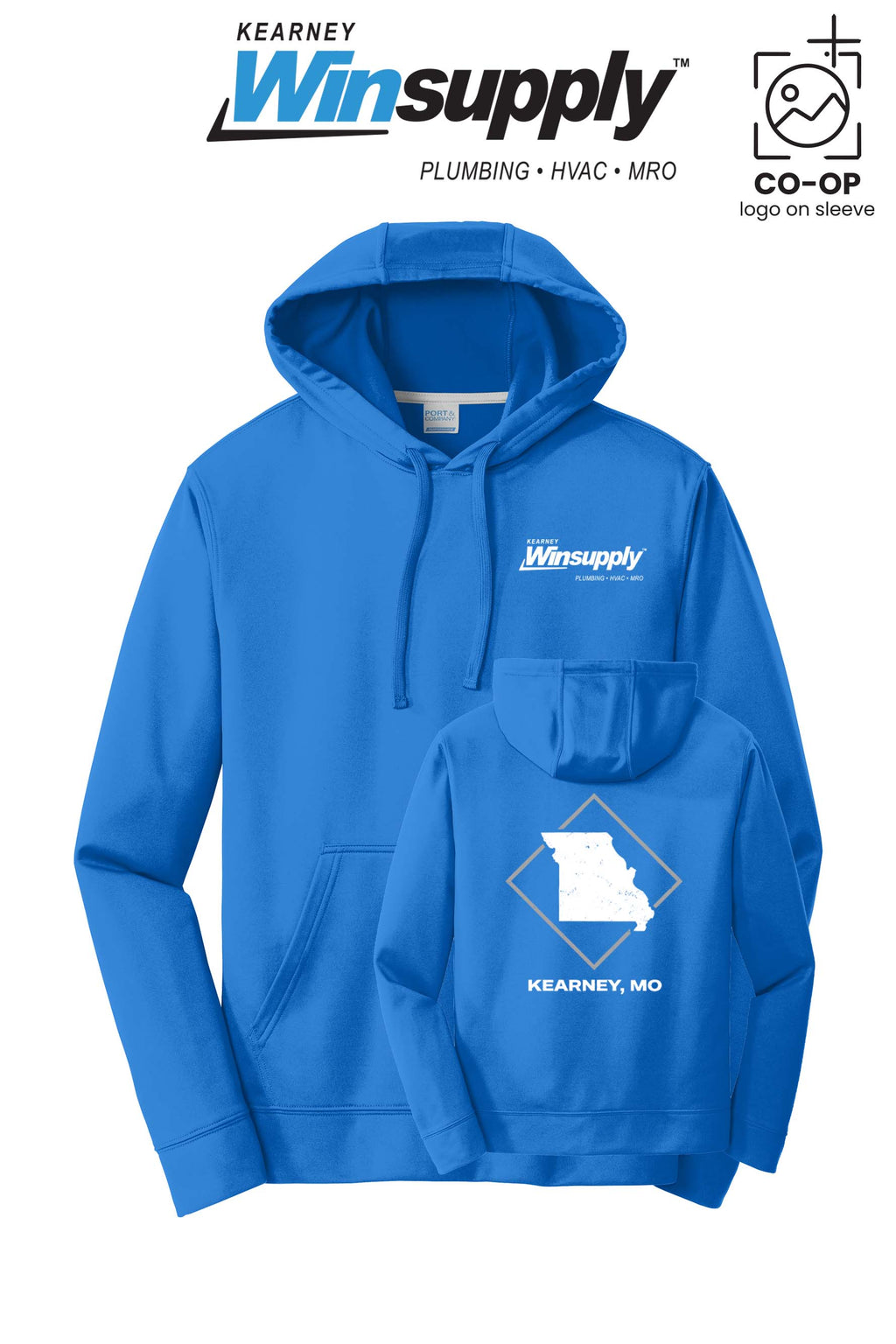 Port & Co™ Performance Fleece Pullover Hooded Sweatshirt - Kearney Winsupply