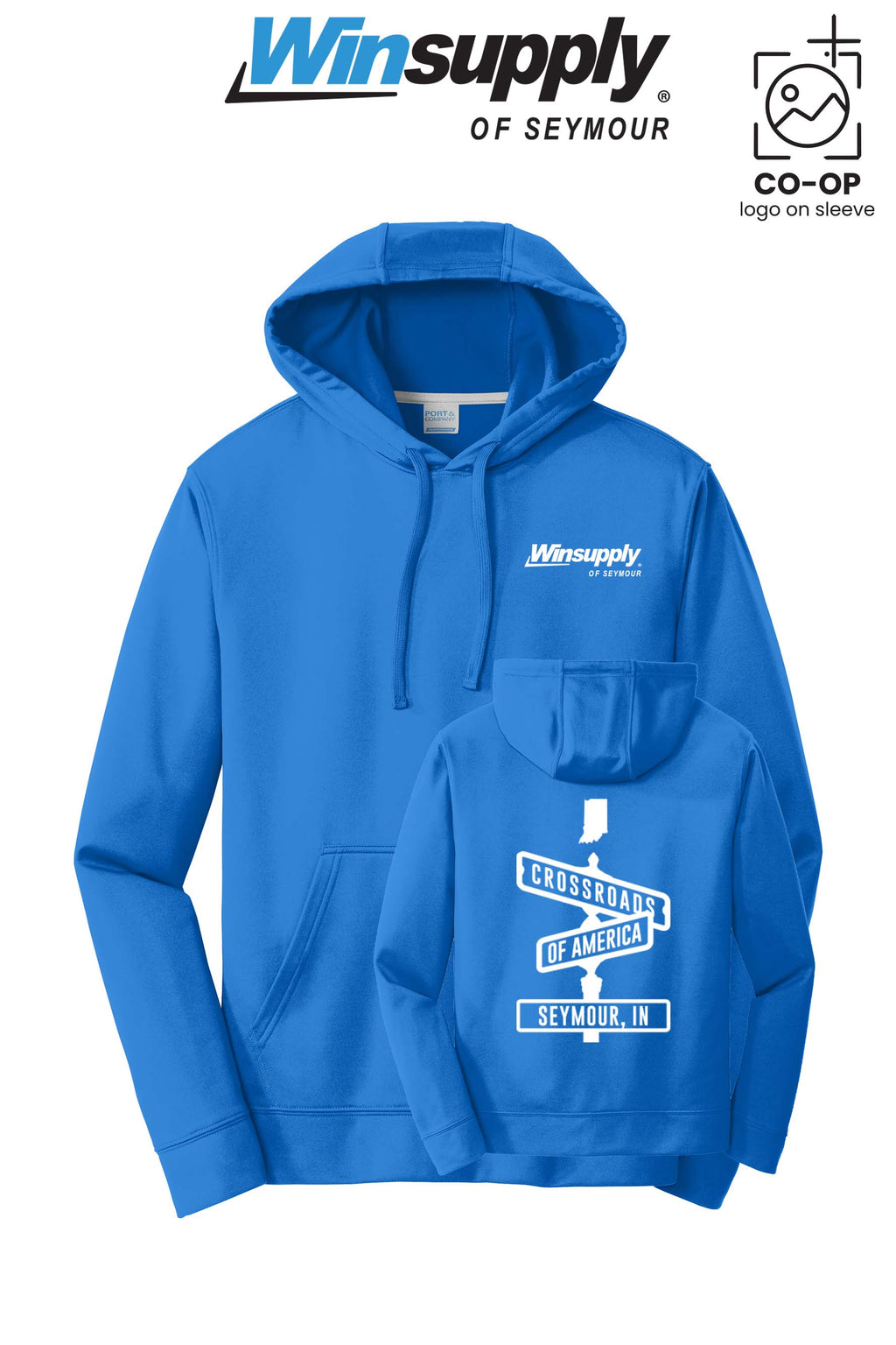 Port & Co™ Performance Fleece Pullover Hooded Sweatshirt - Winsupply of Seymour IN