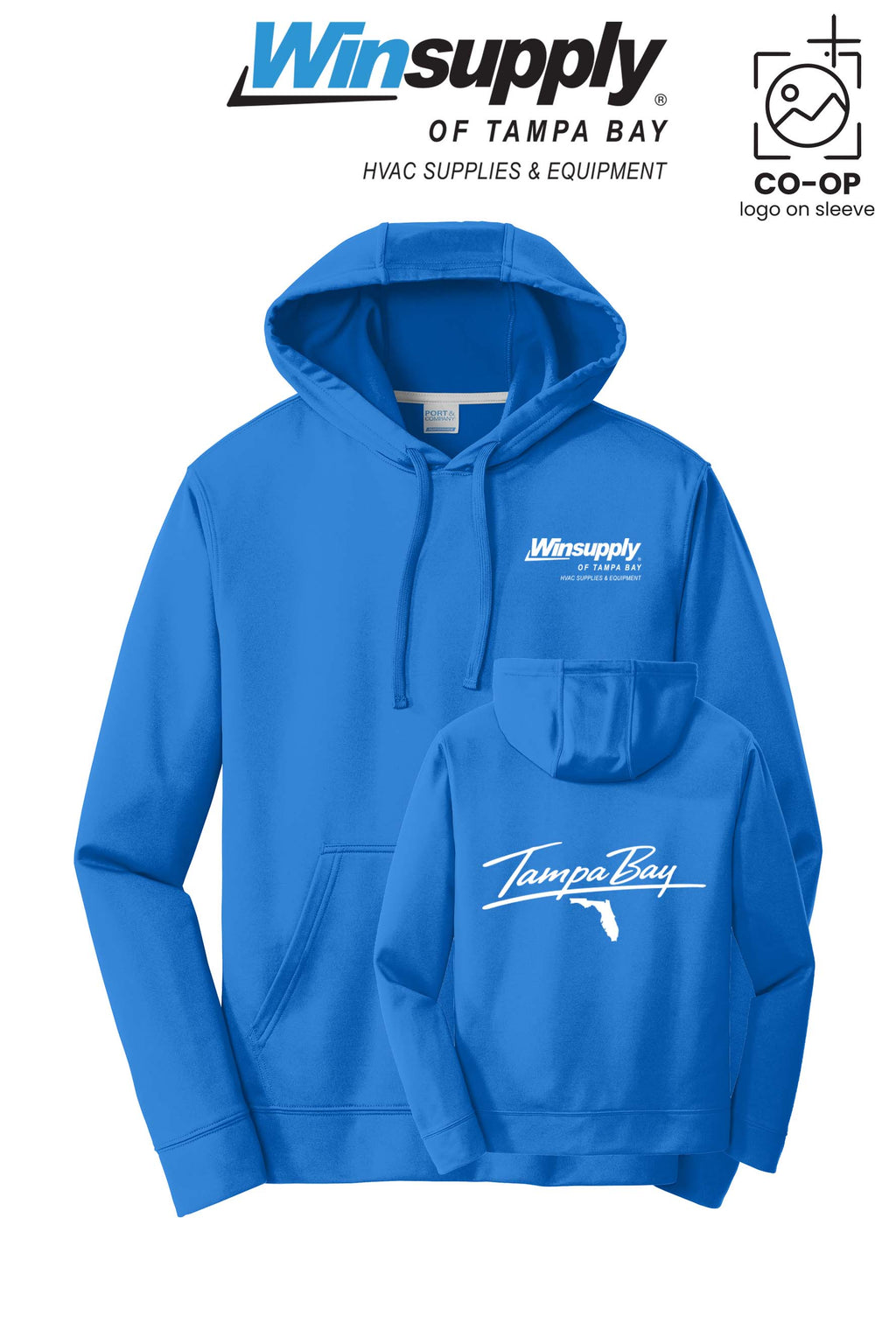 Port & Co™ Performance Fleece Pullover Hooded Sweatshirt - Winsupply of Tampa Bay