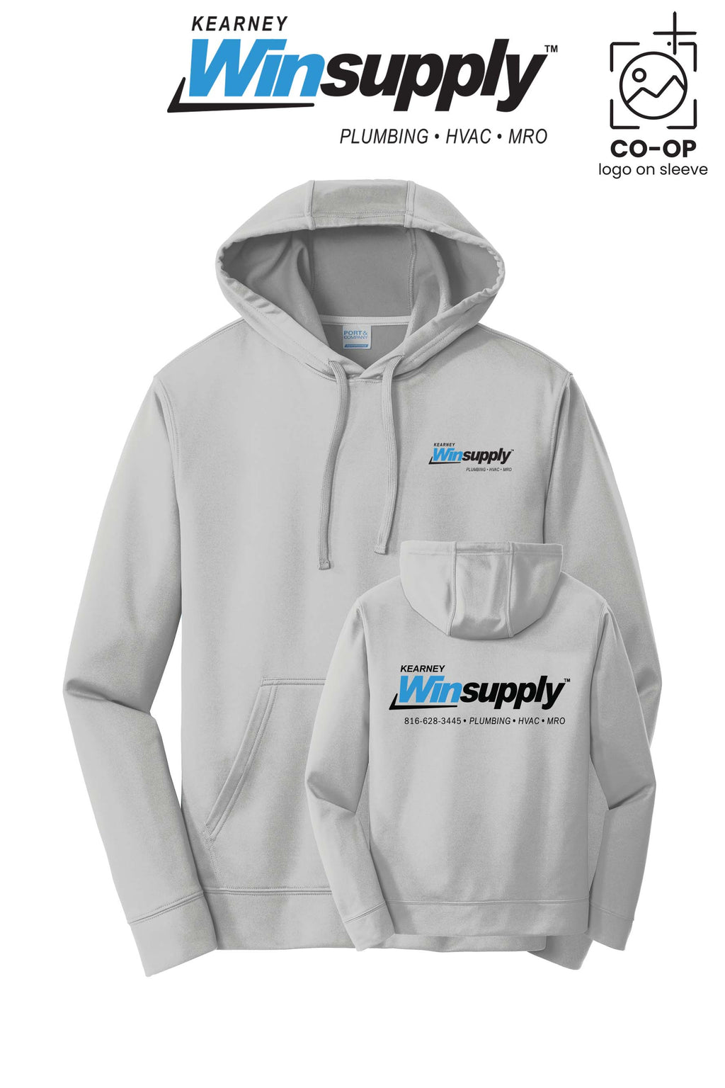 Port & Co™ Performance Fleece Pullover Hooded Sweatshirt - Kearney Winsupply