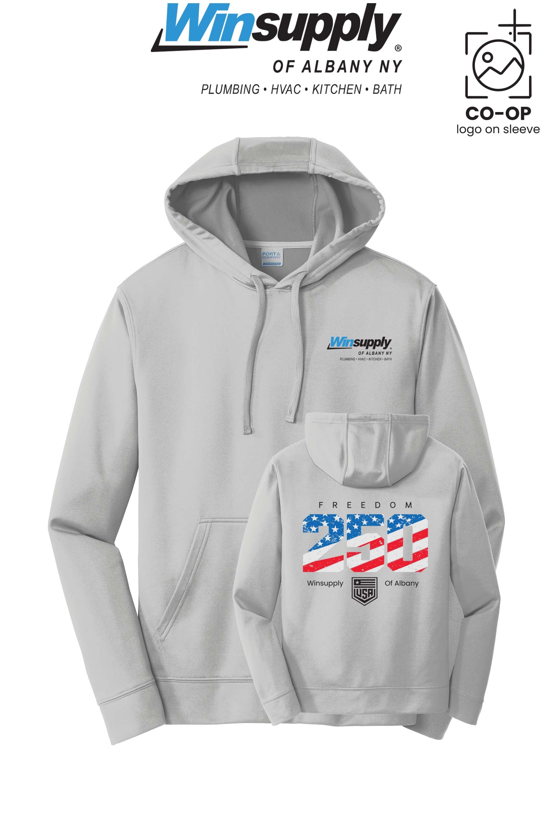 Port & Co™ Performance Fleece Pullover Hooded Sweatshirt - Winsupply of Albany NY