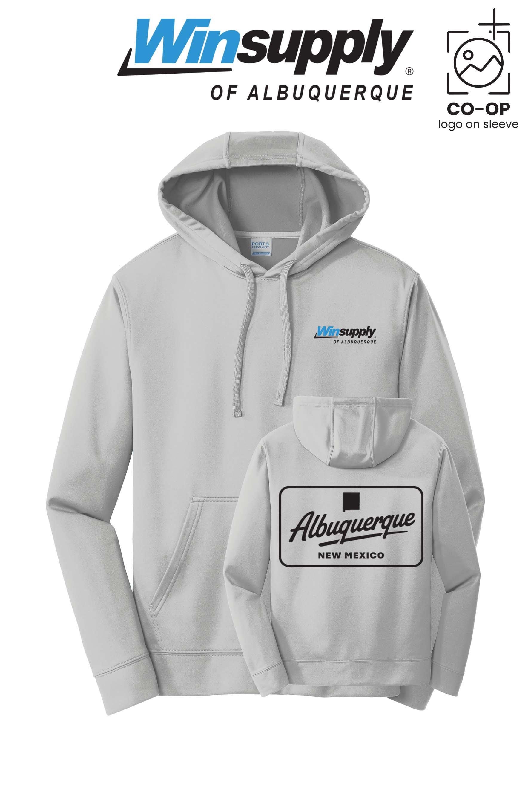 Port & Co™ Performance Fleece Pullover Hooded Sweatshirt - Winsupply of Albuquerque