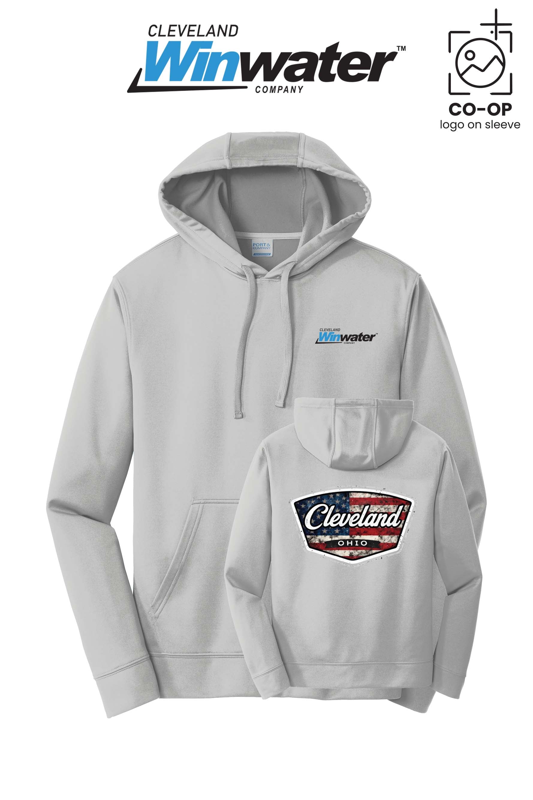 Port & Co™ Performance Fleece Pullover Hooded Sweatshirt - Winwater of Cleveland