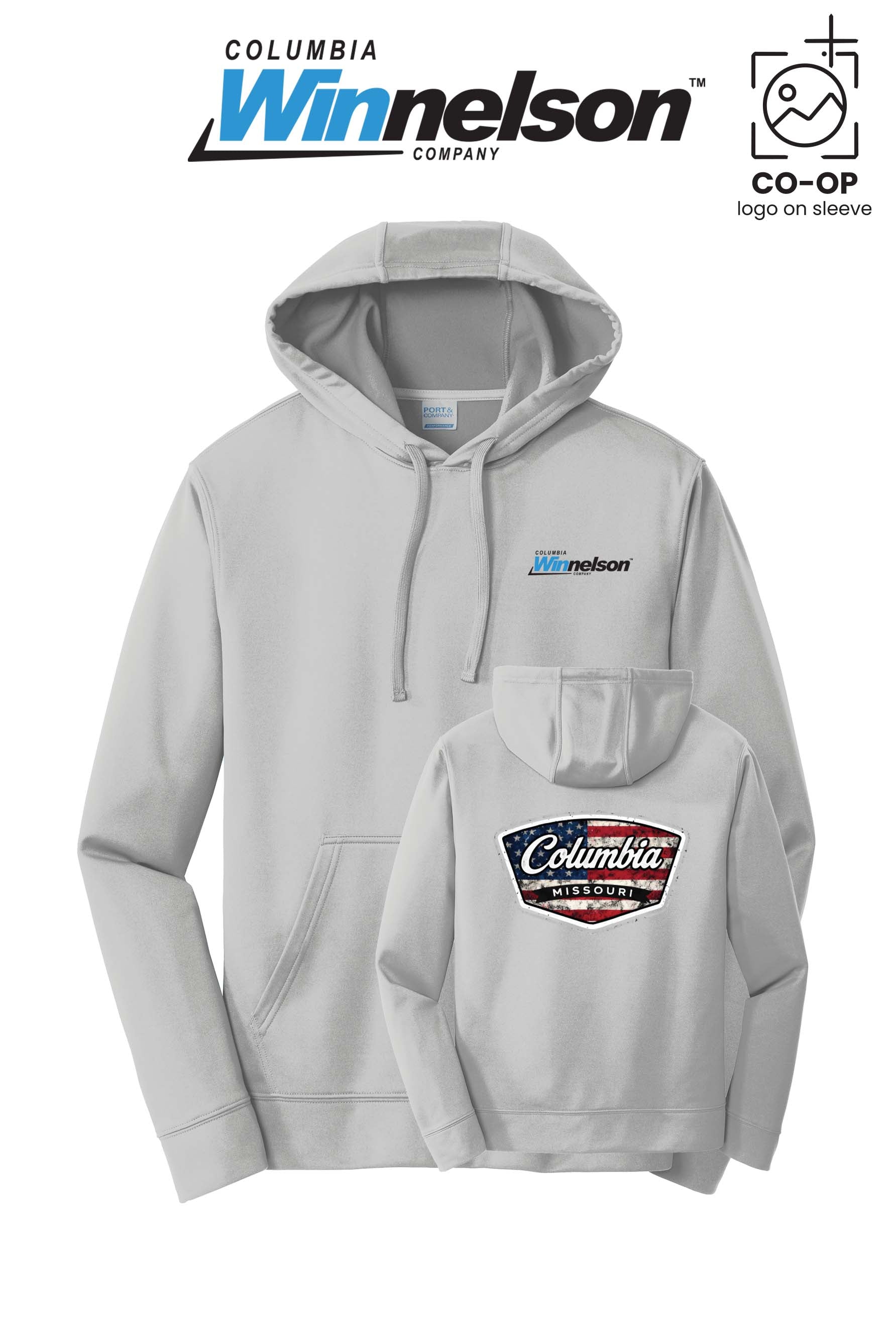 Port & Co™ Performance Fleece Pullover Hooded Sweatshirt - Columbia MO Winnelson