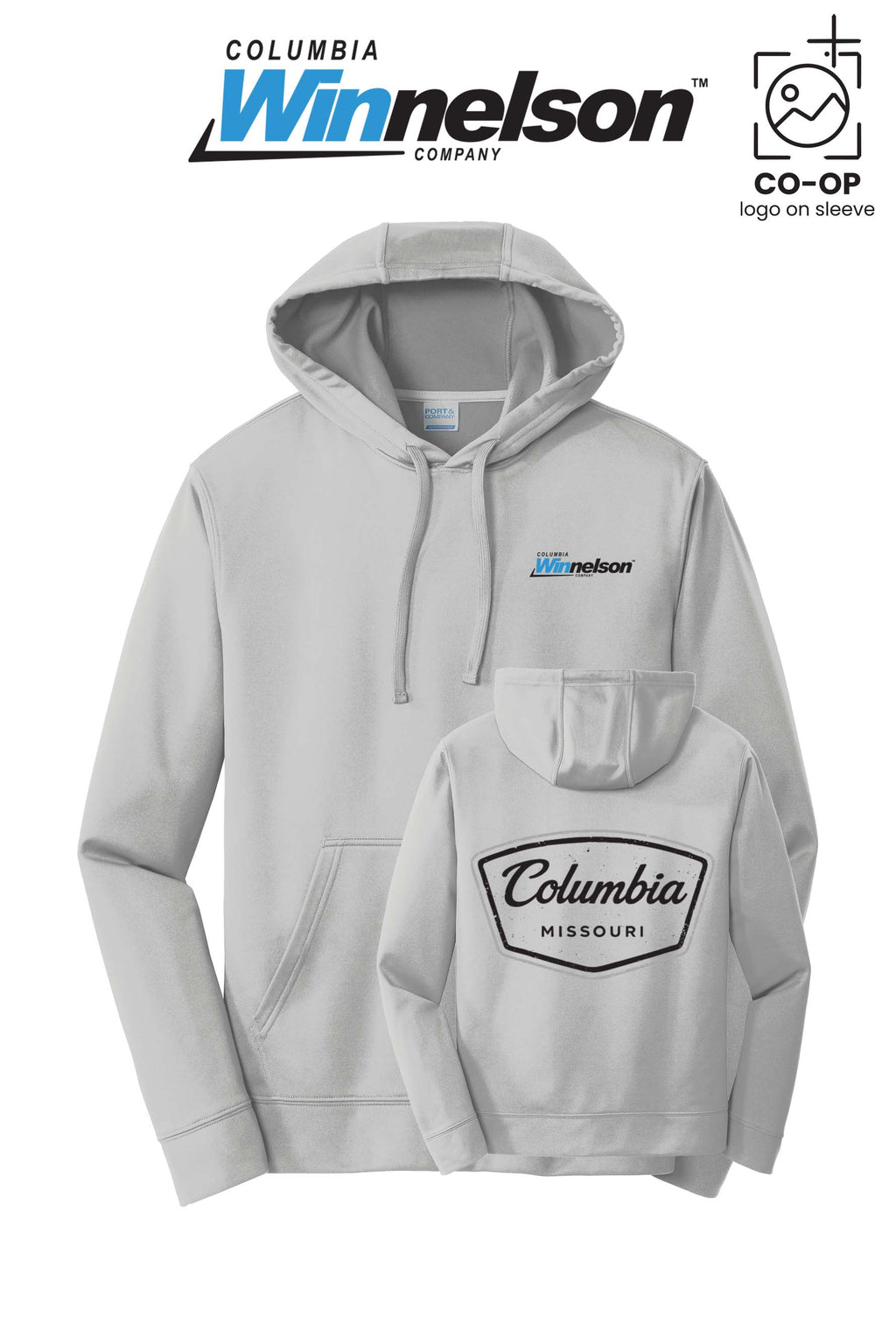 Port & Co™ Performance Fleece Pullover Hooded Sweatshirt - Columbia MO Winnelson