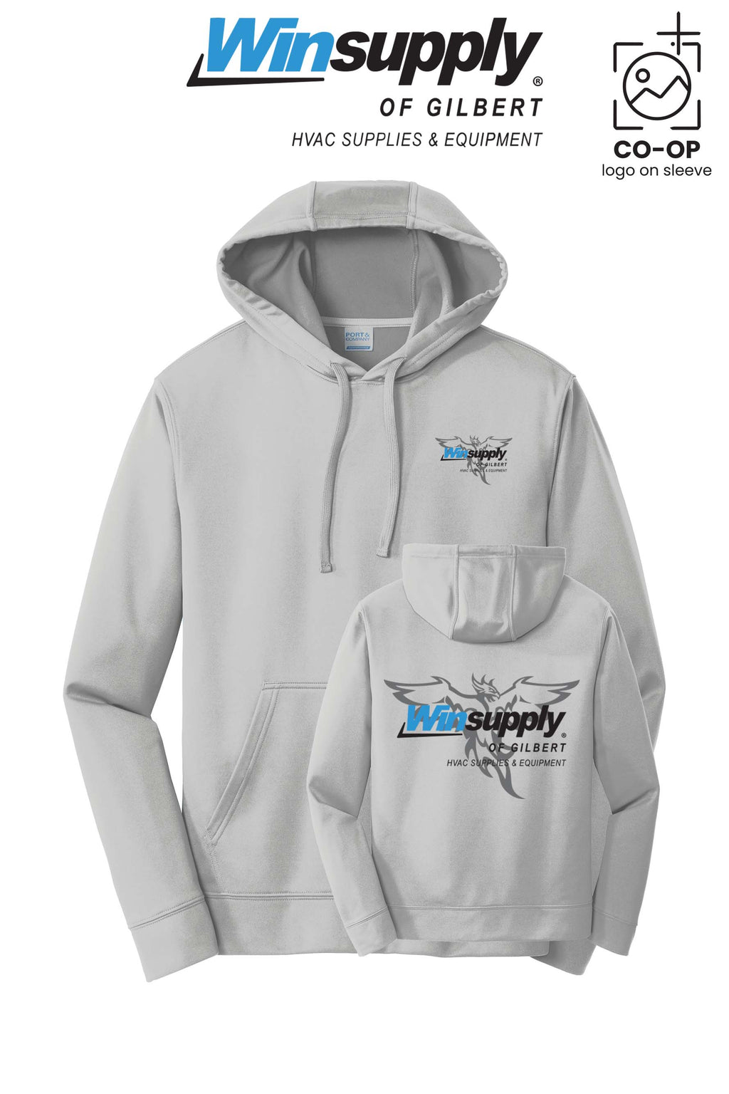 Port & Co™ Performance Fleece Pullover Hooded Sweatshirt - Winsupply of Gilbert
