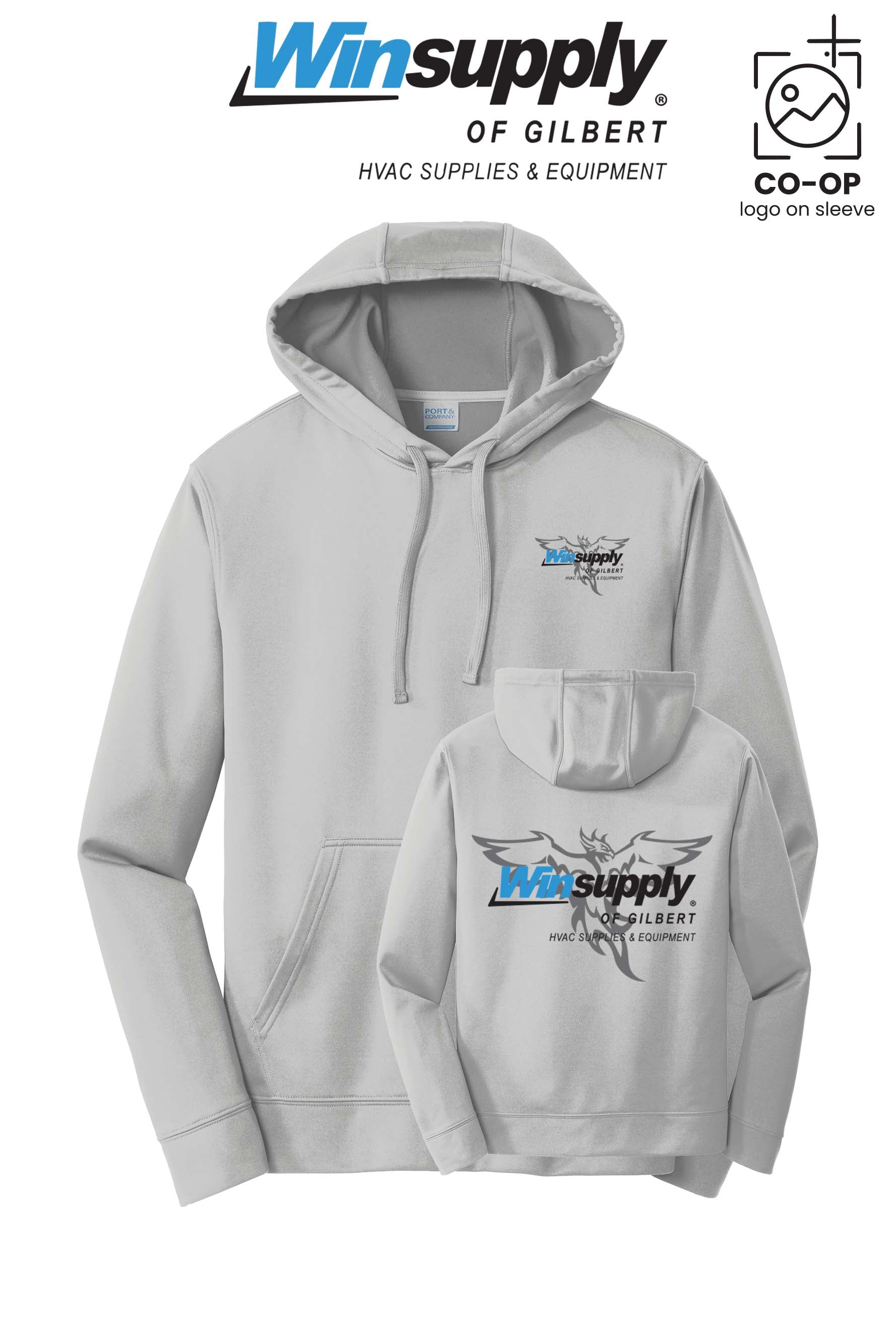 Port & Co™ Performance Fleece Pullover Hooded Sweatshirt - Winsupply of Gilbert