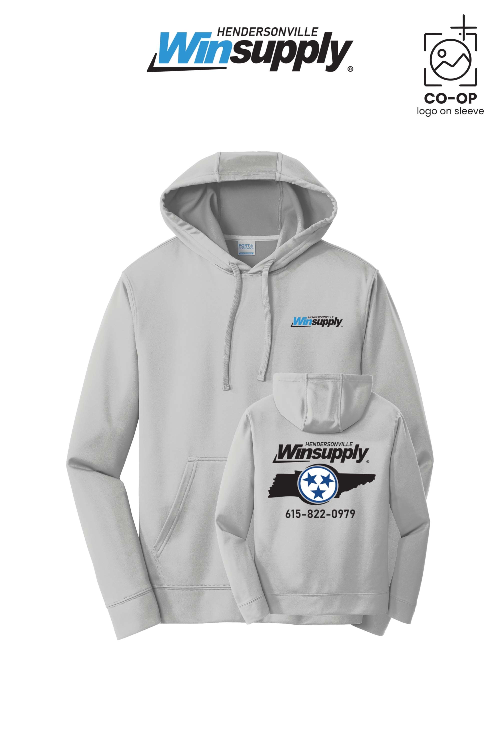 Port & Co™ Performance Fleece Pullover Hooded Sweatshirt - Winsupply of Hendersonville