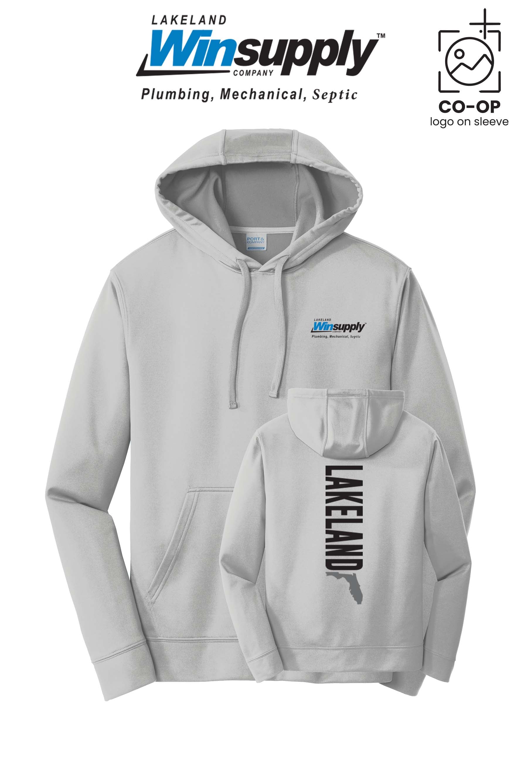 Port & Co™ Performance Fleece Pullover Hooded Sweatshirt - Lakeland Winsupply