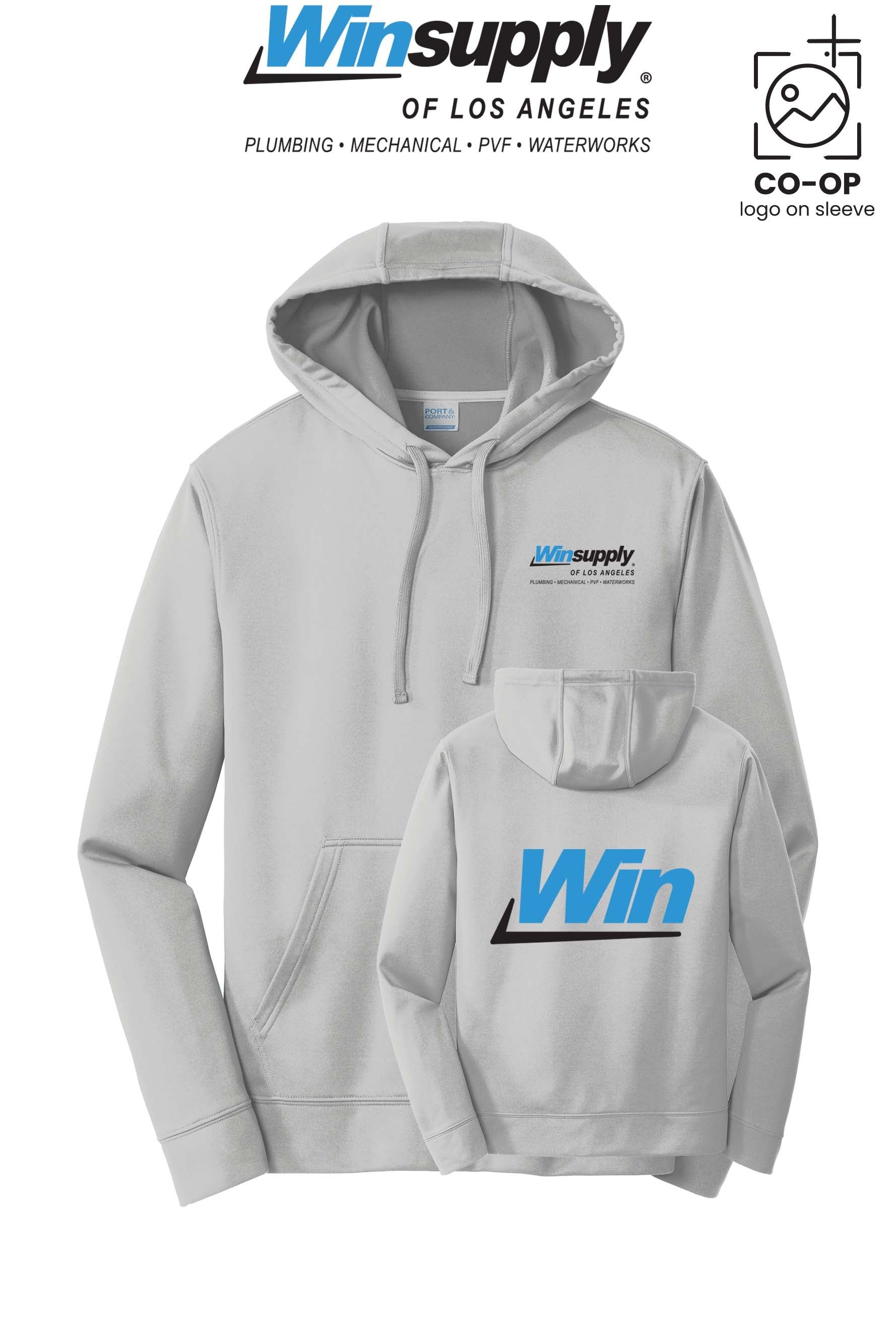 Port & Co™ Performance Fleece Pullover Hooded Sweatshirt - Winsupply of Los Angeles