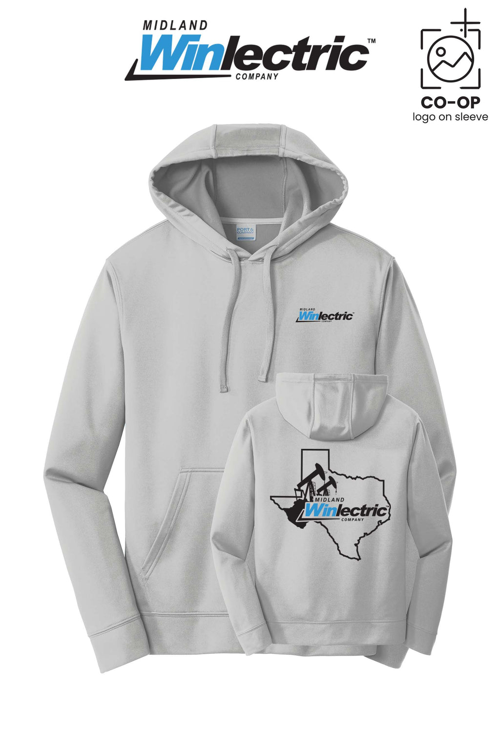 Port & Co™ Performance Fleece Pullover Hooded Sweatshirt - Winlectric of Midland