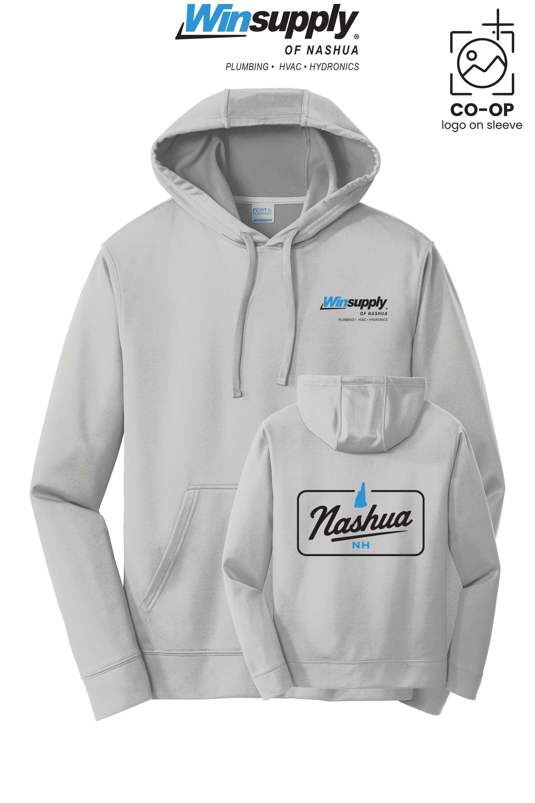 Port & Co™ Performance Fleece Pullover Hooded Sweatshirt - Winsupply of Nashua