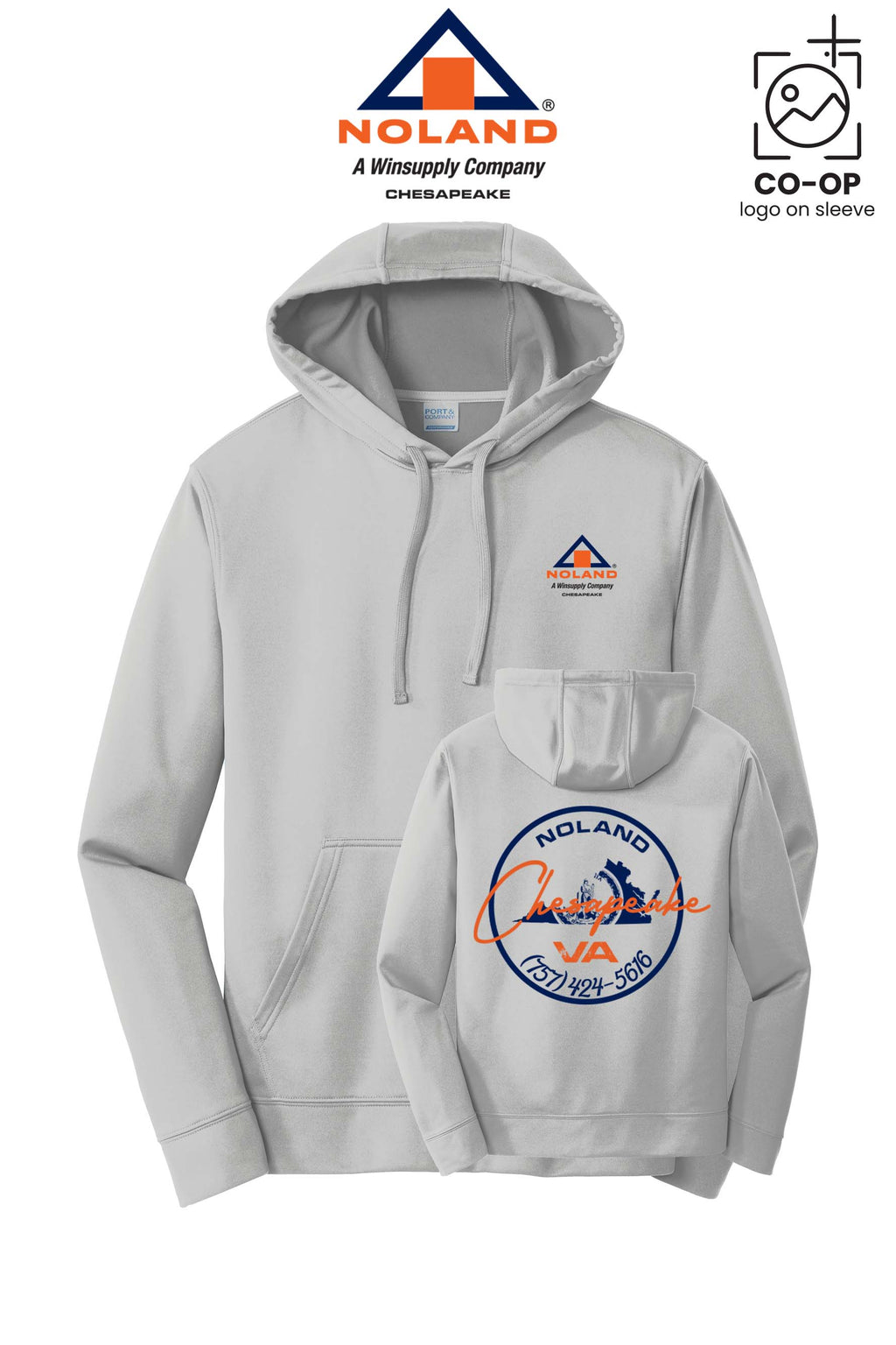 Port & Co™ Performance Fleece Pullover Hooded Sweatshirt - Noland Company Chesapeake