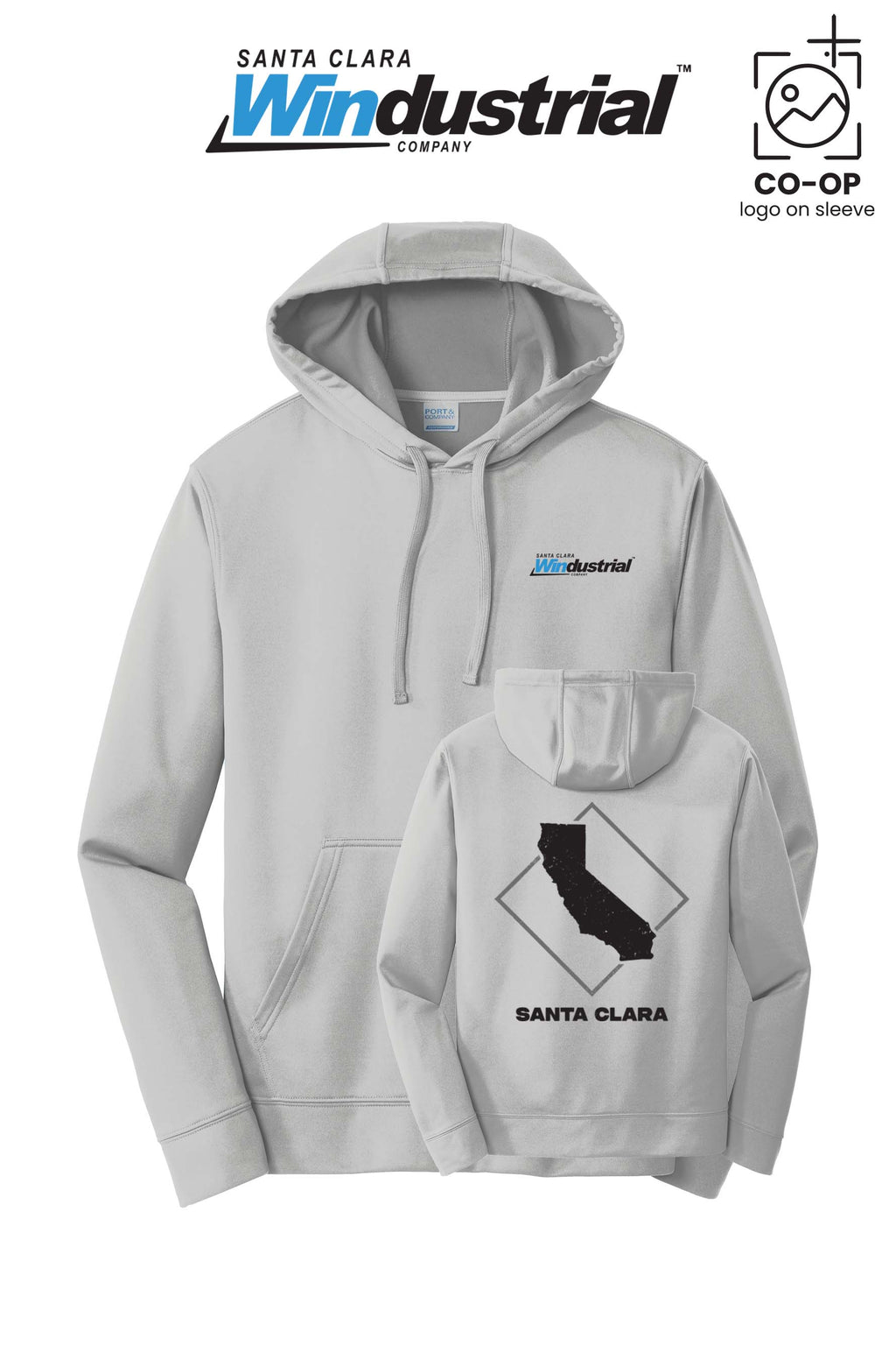 Port & Co™ Performance Fleece Pullover Hooded Sweatshirt - Santa Clara Windustrial