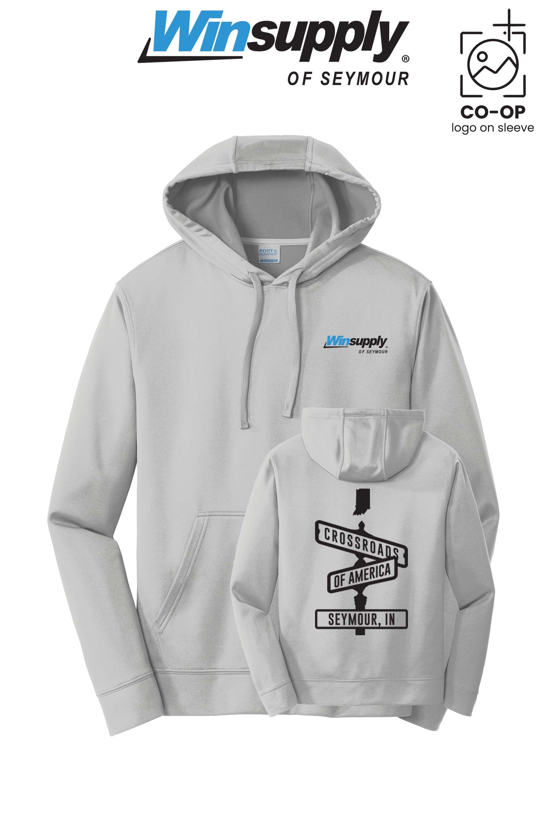 Port & Co™ Performance Fleece Pullover Hooded Sweatshirt - Winsupply of Seymour IN