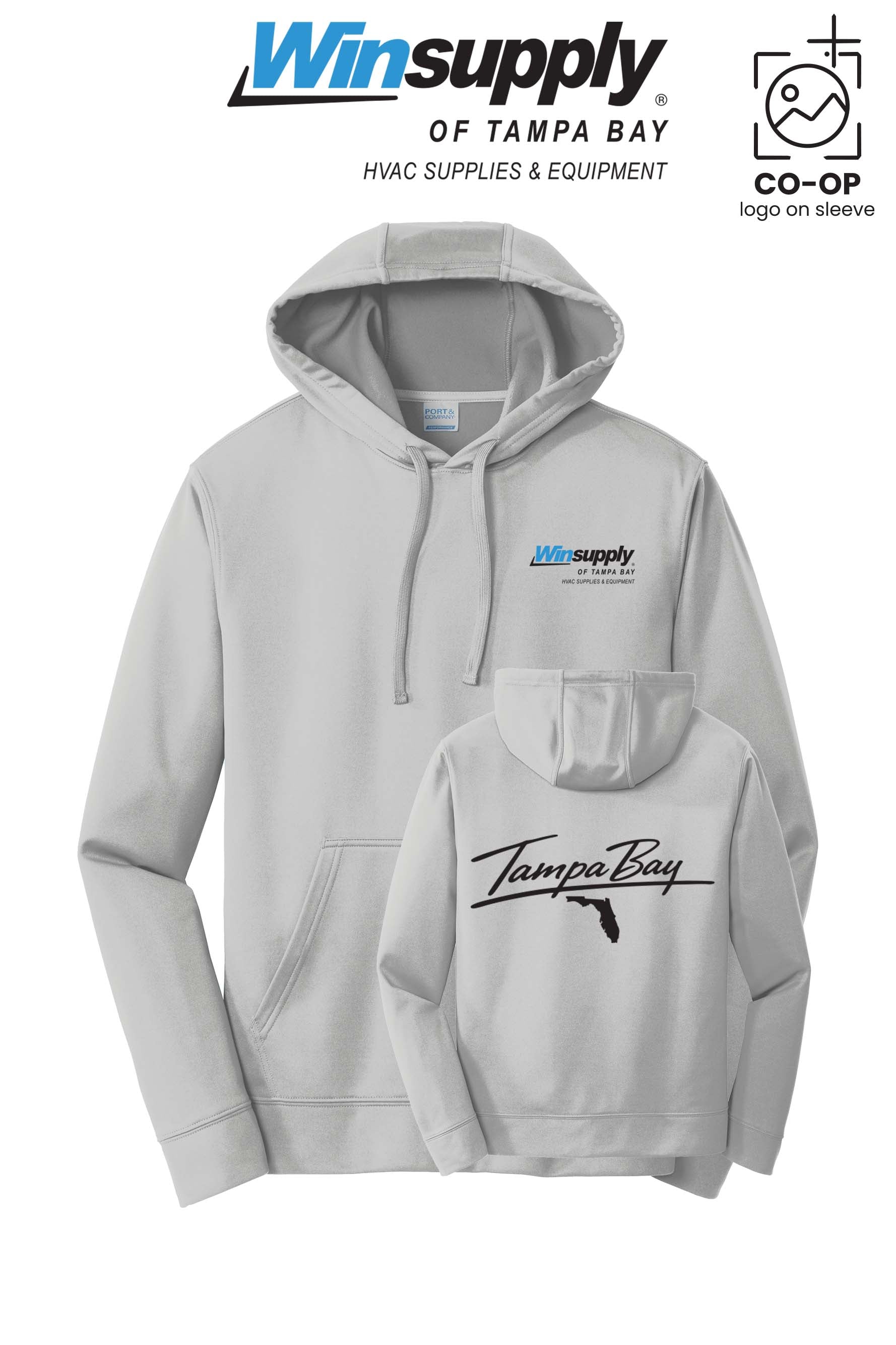 Port & Co™ Performance Fleece Pullover Hooded Sweatshirt - Winsupply of Tampa Bay