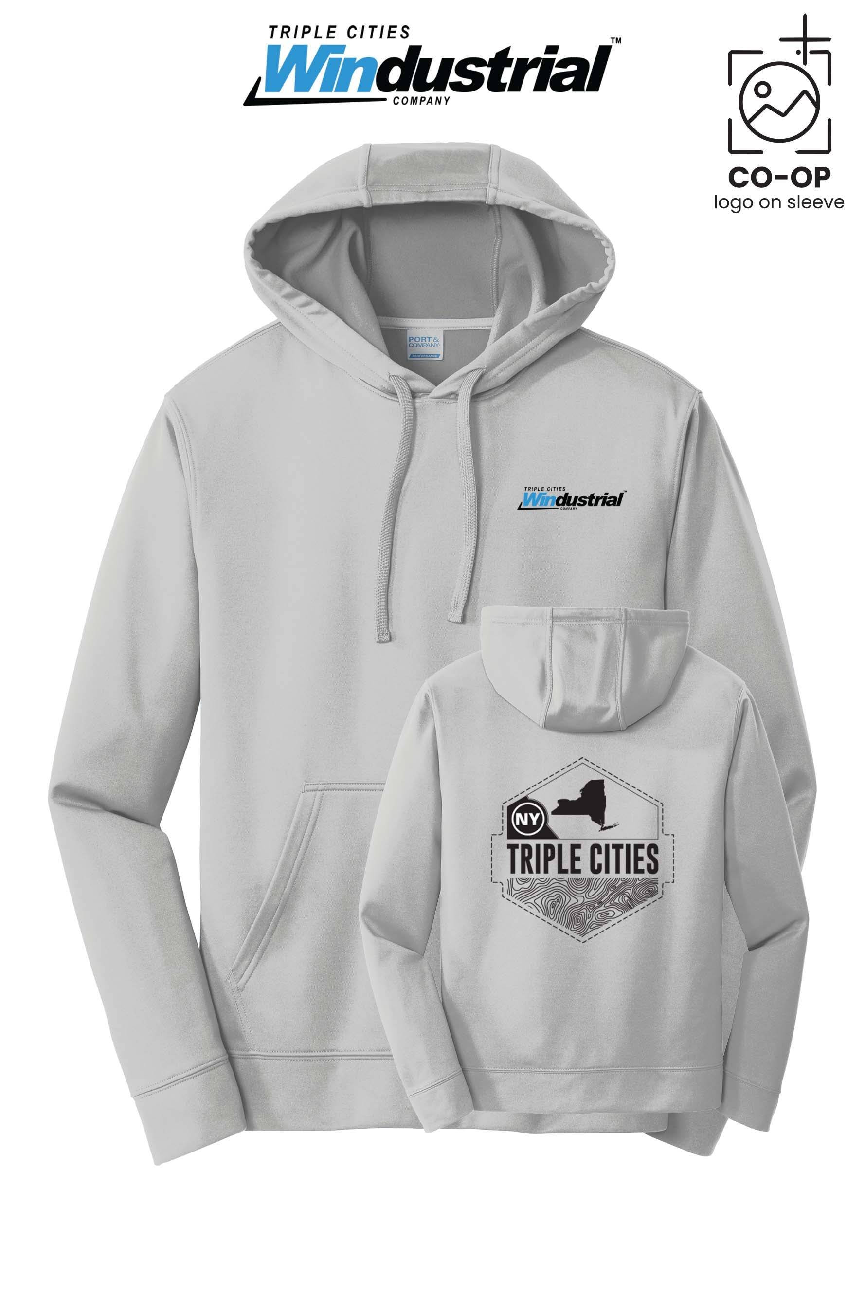 Port & Co™ Performance Fleece Pullover Hooded Sweatshirt - Windustrial Triple Cities