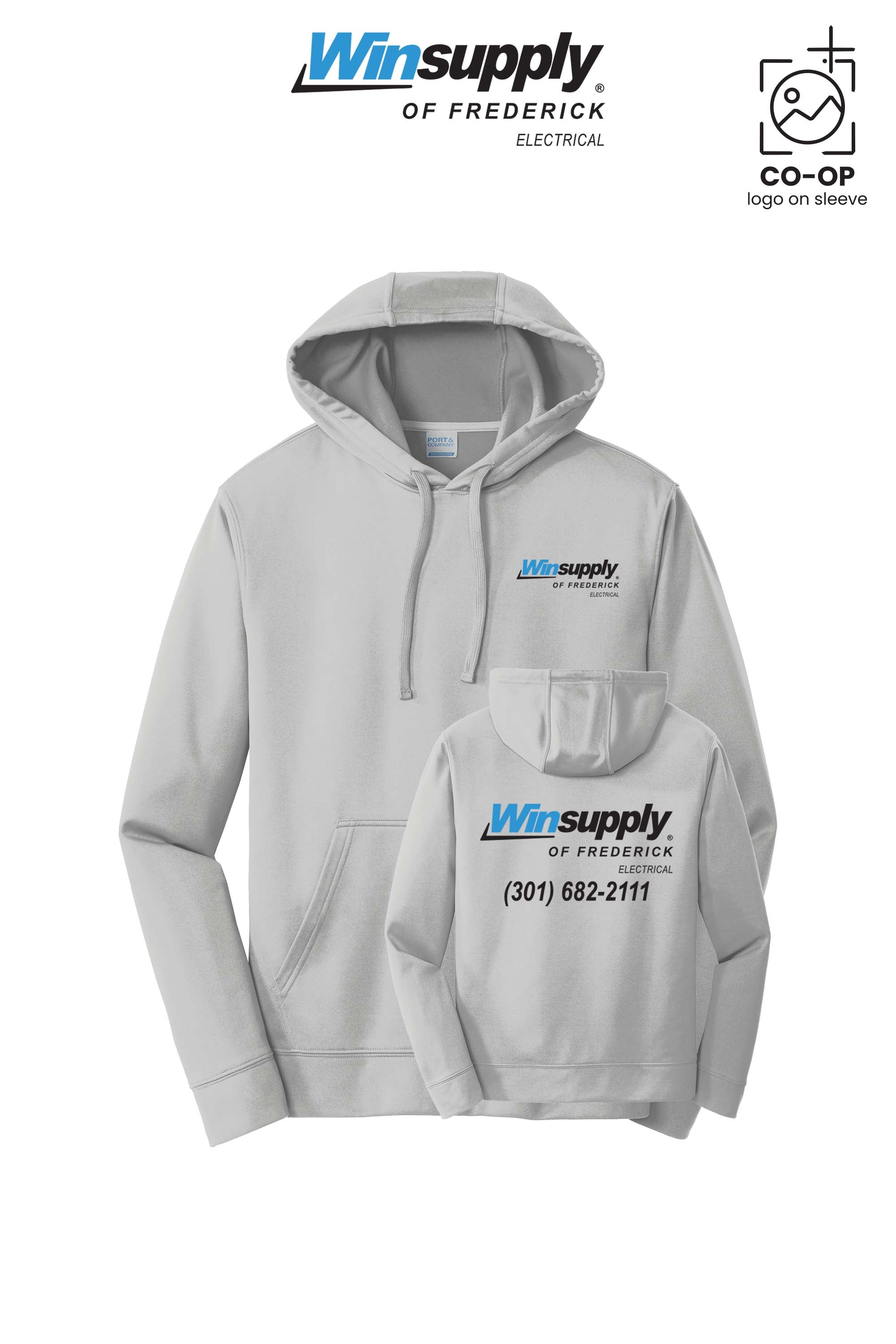 Port & Co™ Performance Fleece Pullover Hooded Sweatshirt - Winsupply of Frederick