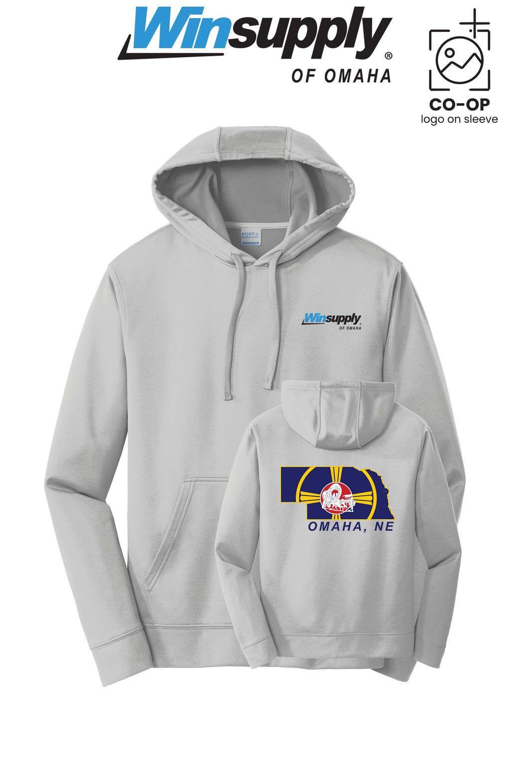 Port & Co™ Performance Fleece Pullover Hooded Sweatshirt - Winsupply of Omaha