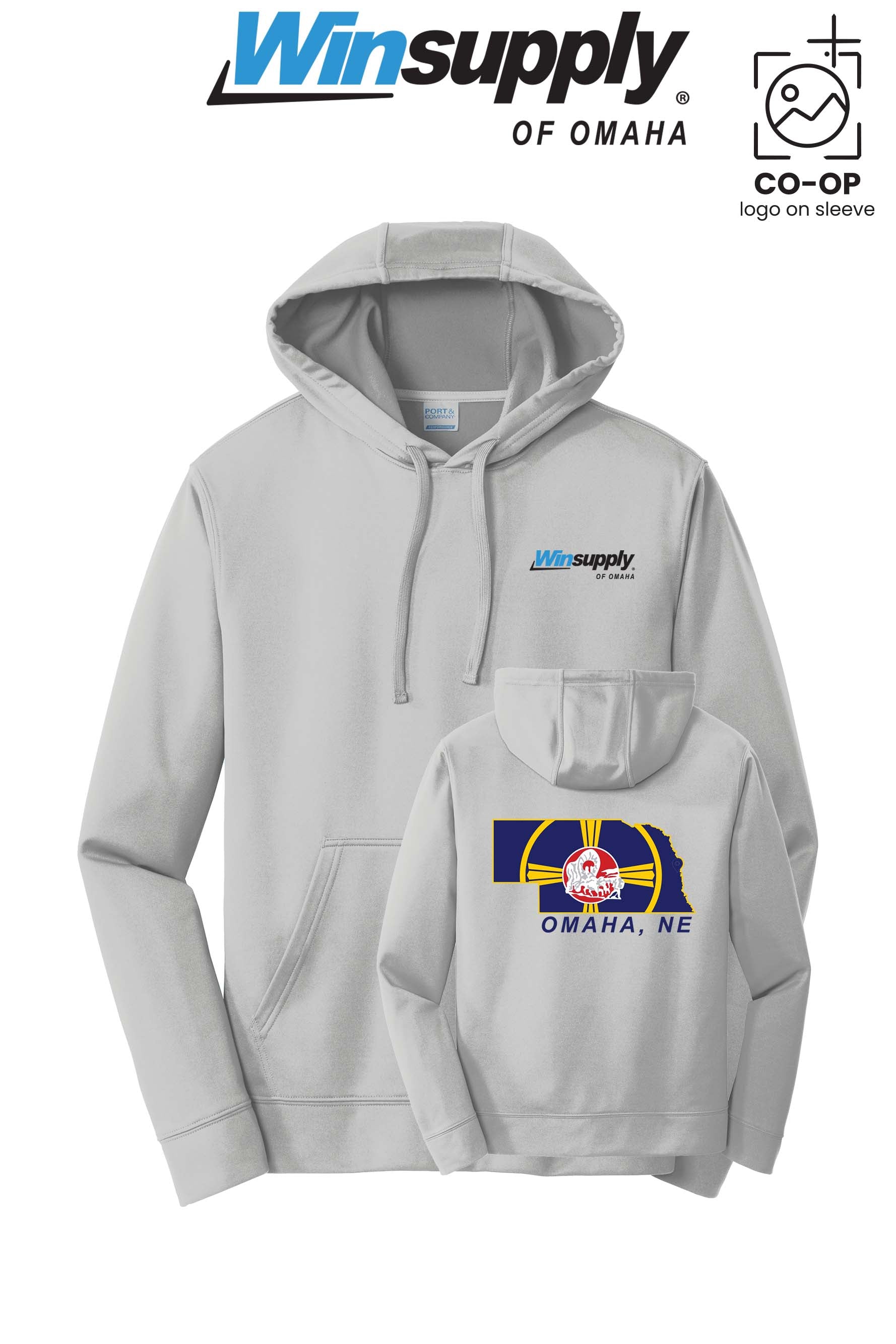 Port & Co™ Performance Fleece Pullover Hooded Sweatshirt - Winsupply of Omaha