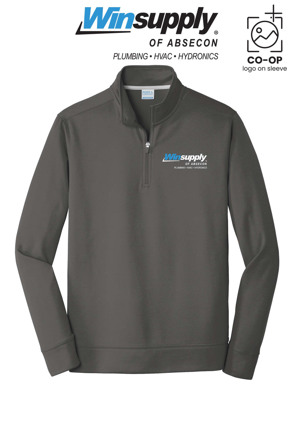 Port & Co™ Performance Fleece 1/4-Zip Pullover Sweatshirt - Winsupply of Absecon