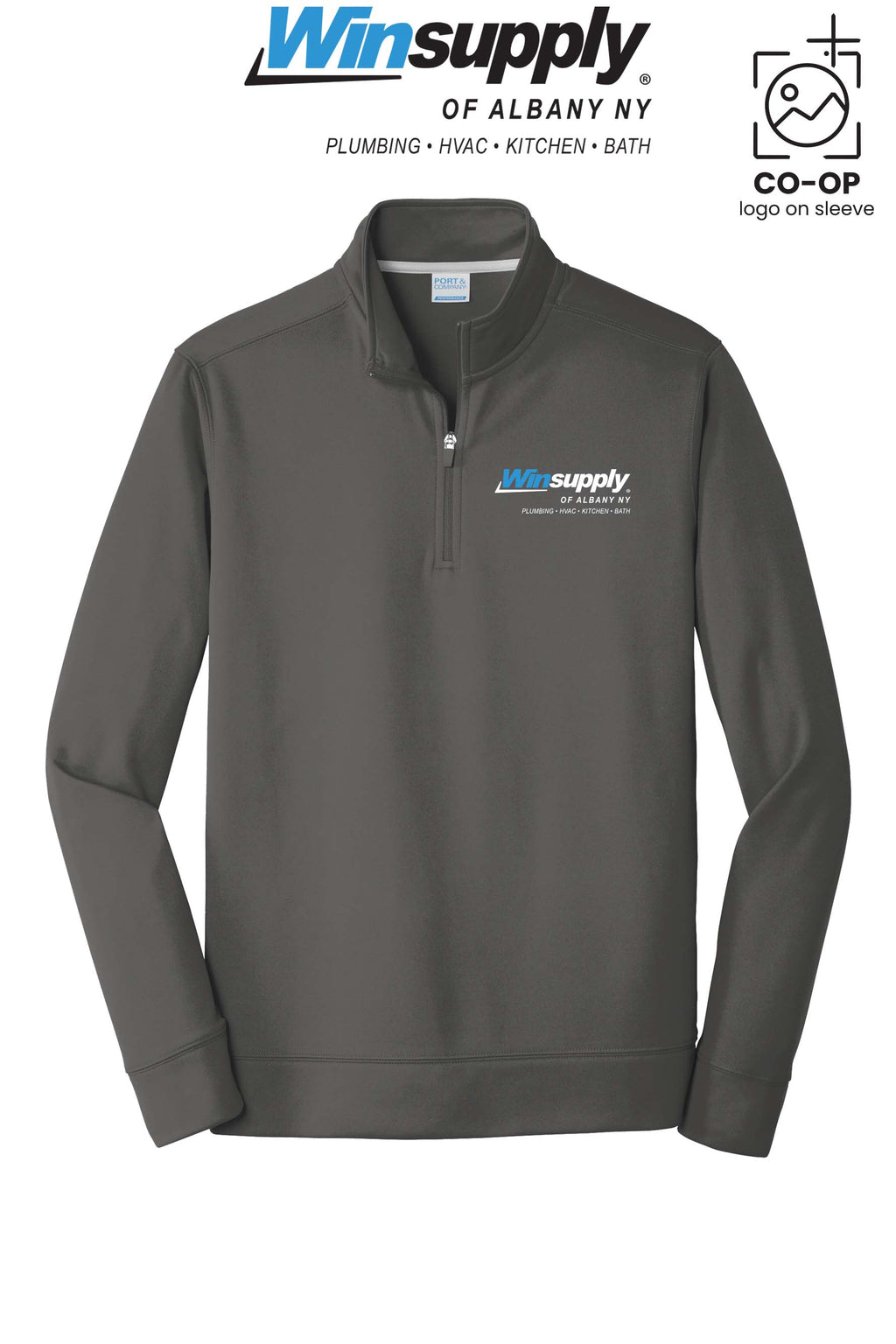 Port & Co™ Performance Fleece 1/4-Zip Pullover Sweatshirt - Winsupply of Albany NY