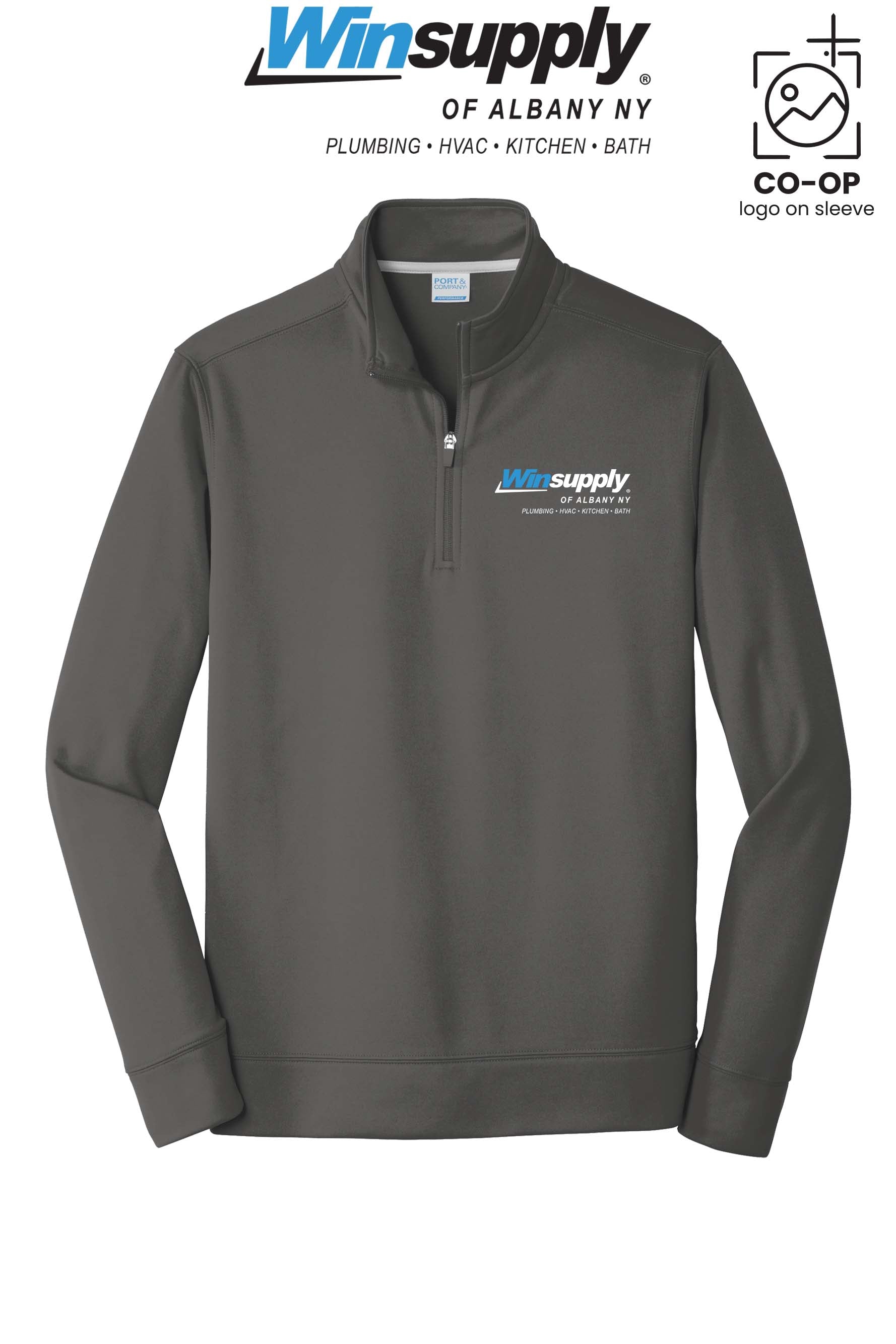 Port & Co™ Performance Fleece 1/4-Zip Pullover Sweatshirt - Winsupply of Albany NY